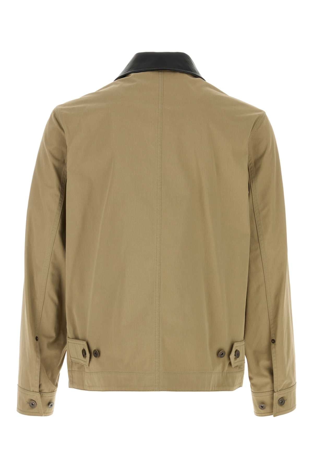 Burberry Men Cappuccino Cotton Jacket BURBERRY