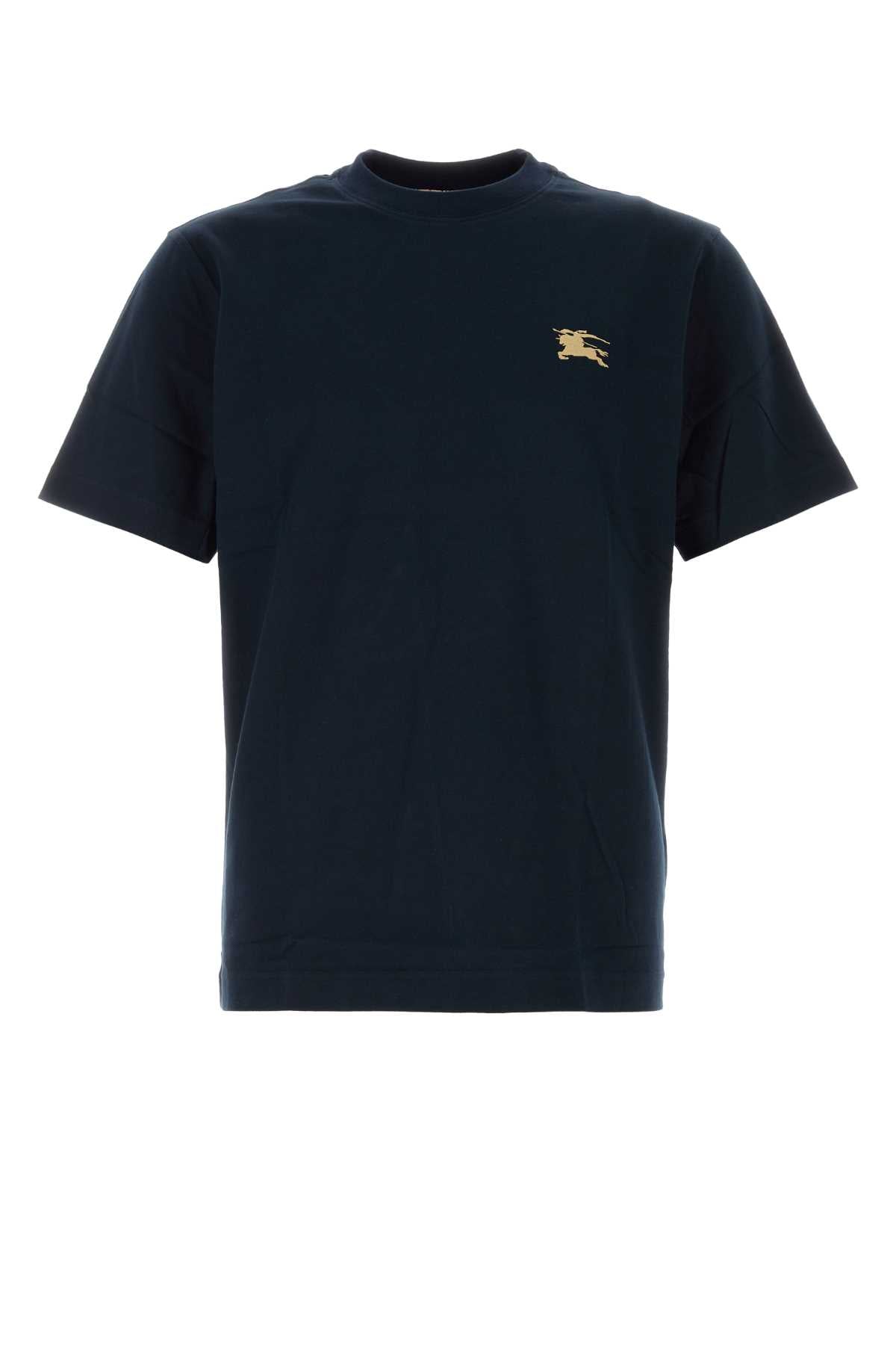 Burberry Men Midnight Blue Cotton T-Shirt BURBERRY