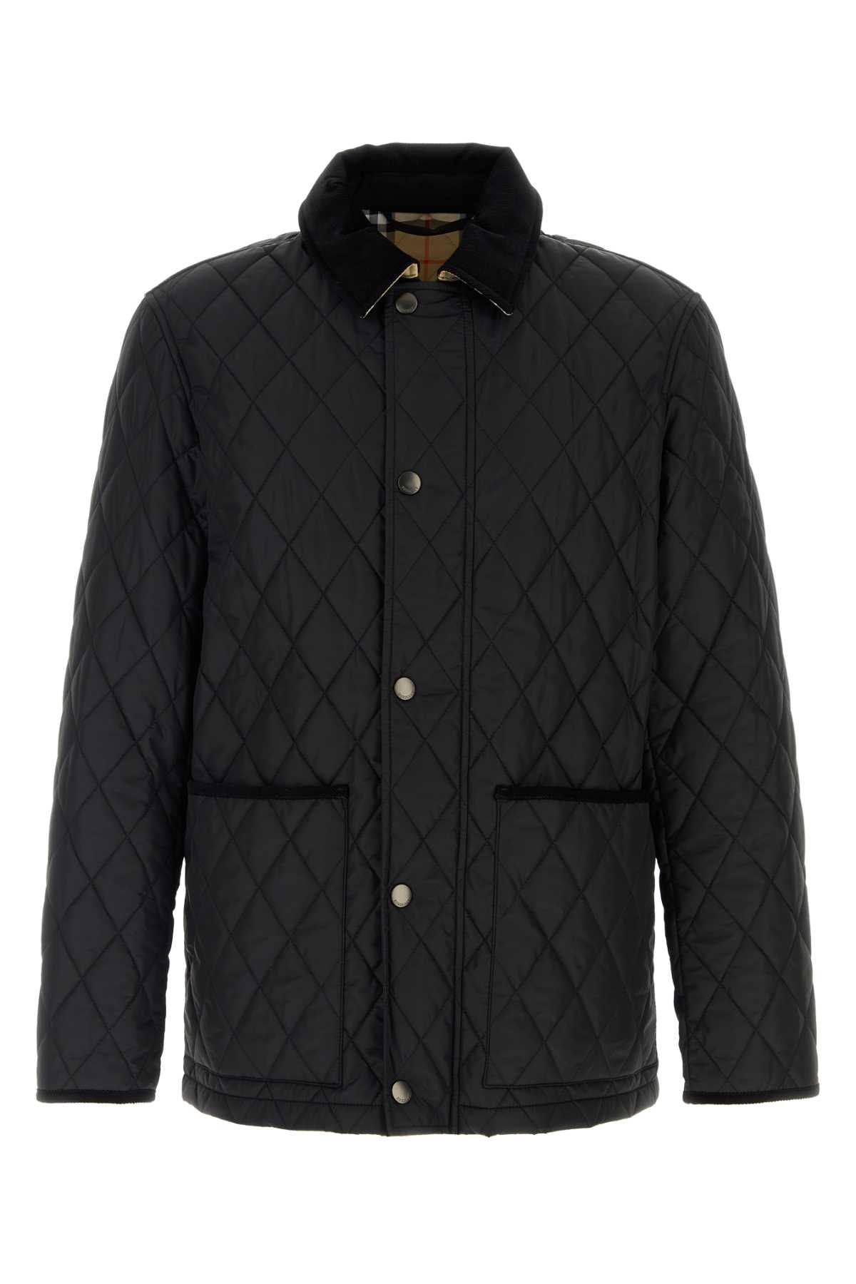 Burberry Men Black Nylon Haddington Jacket BURBERRY