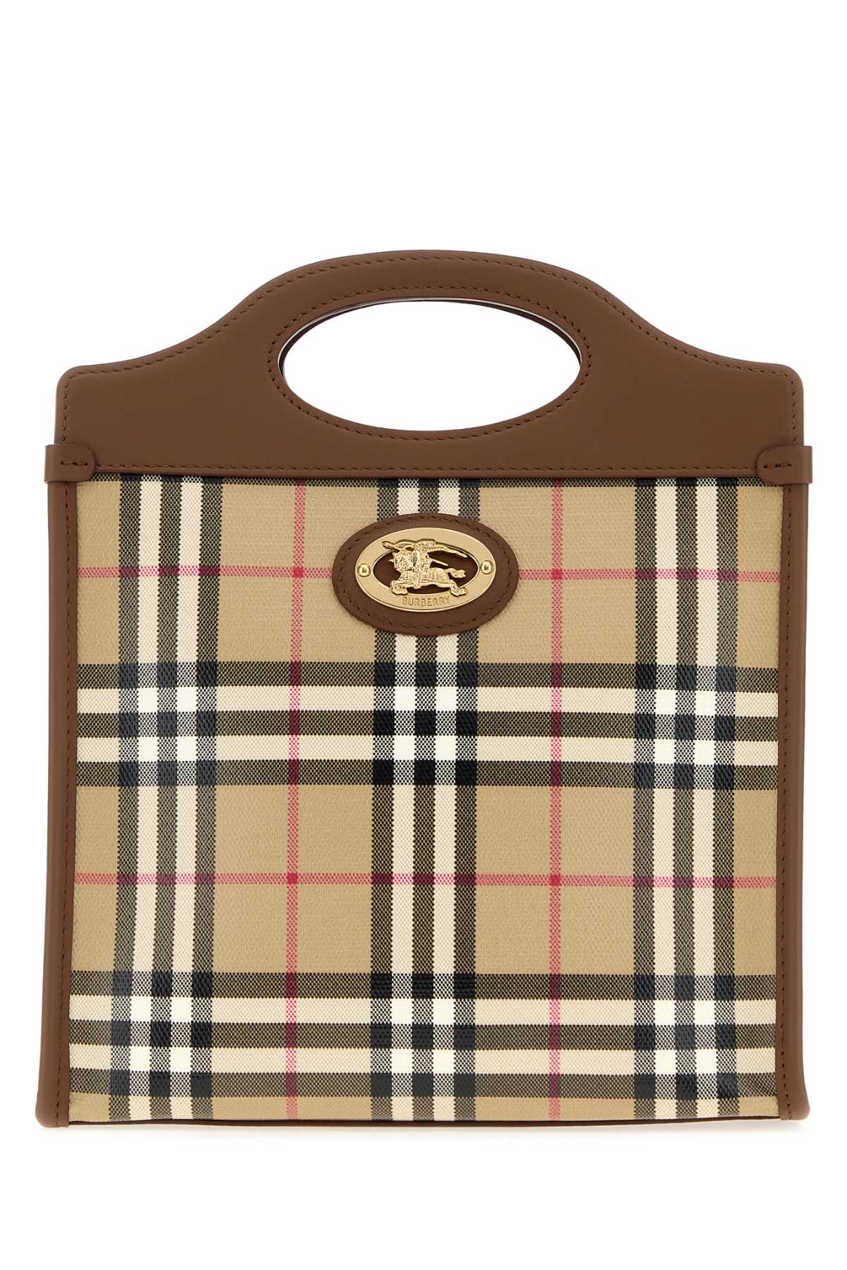 Burberry Women Coated Canvas Mini Pocket Handbag BURBERRY