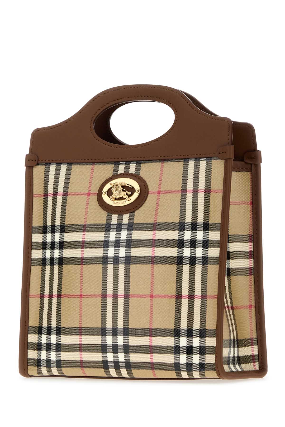 Burberry Women Coated Canvas Mini Pocket Handbag BURBERRY