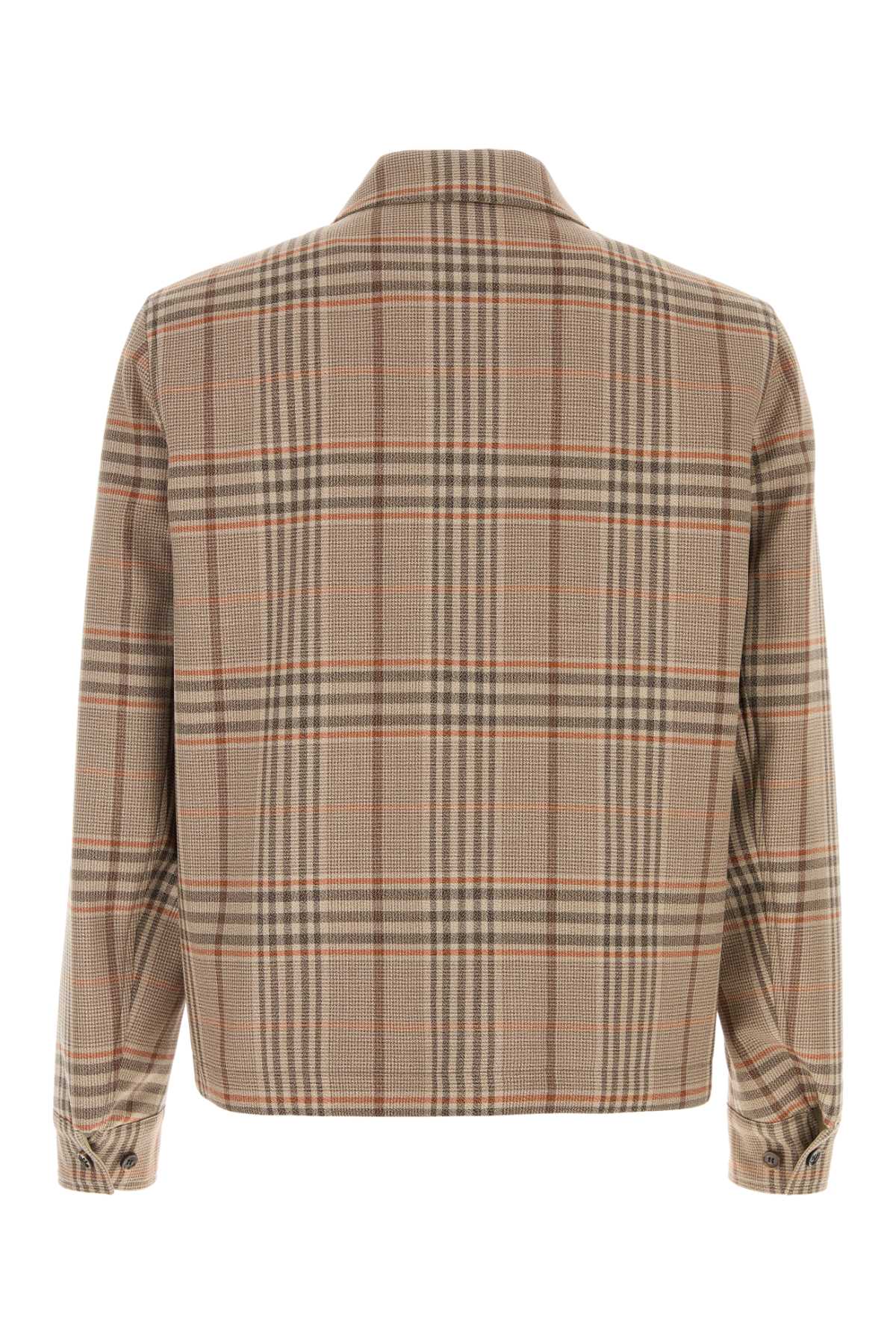 Burberry Men Embroidered Wool Reversible Jacket BURBERRY