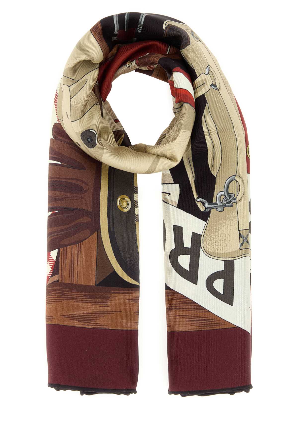 Burberry Unisex Printed Silk Wardrobe Foulard BURBERRY