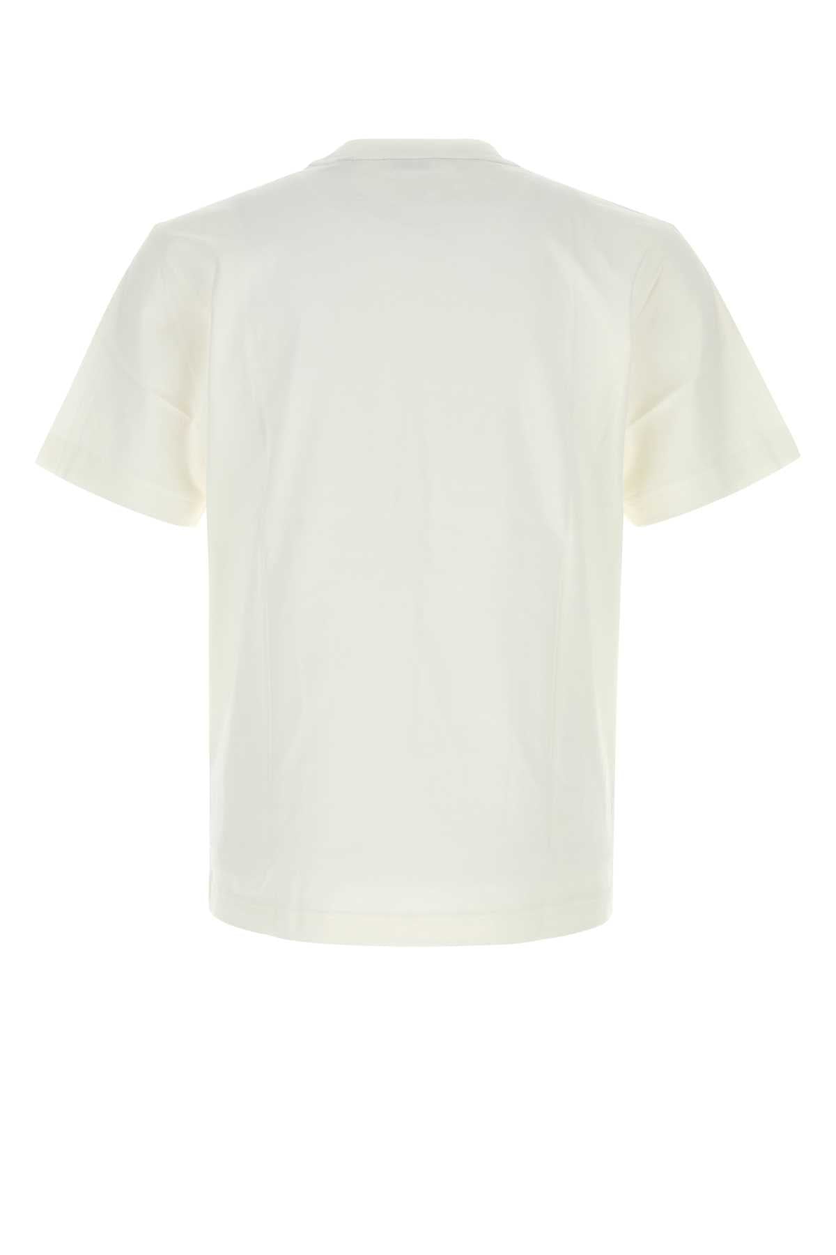 Burberry Men White Cotton T-Shirt BURBERRY