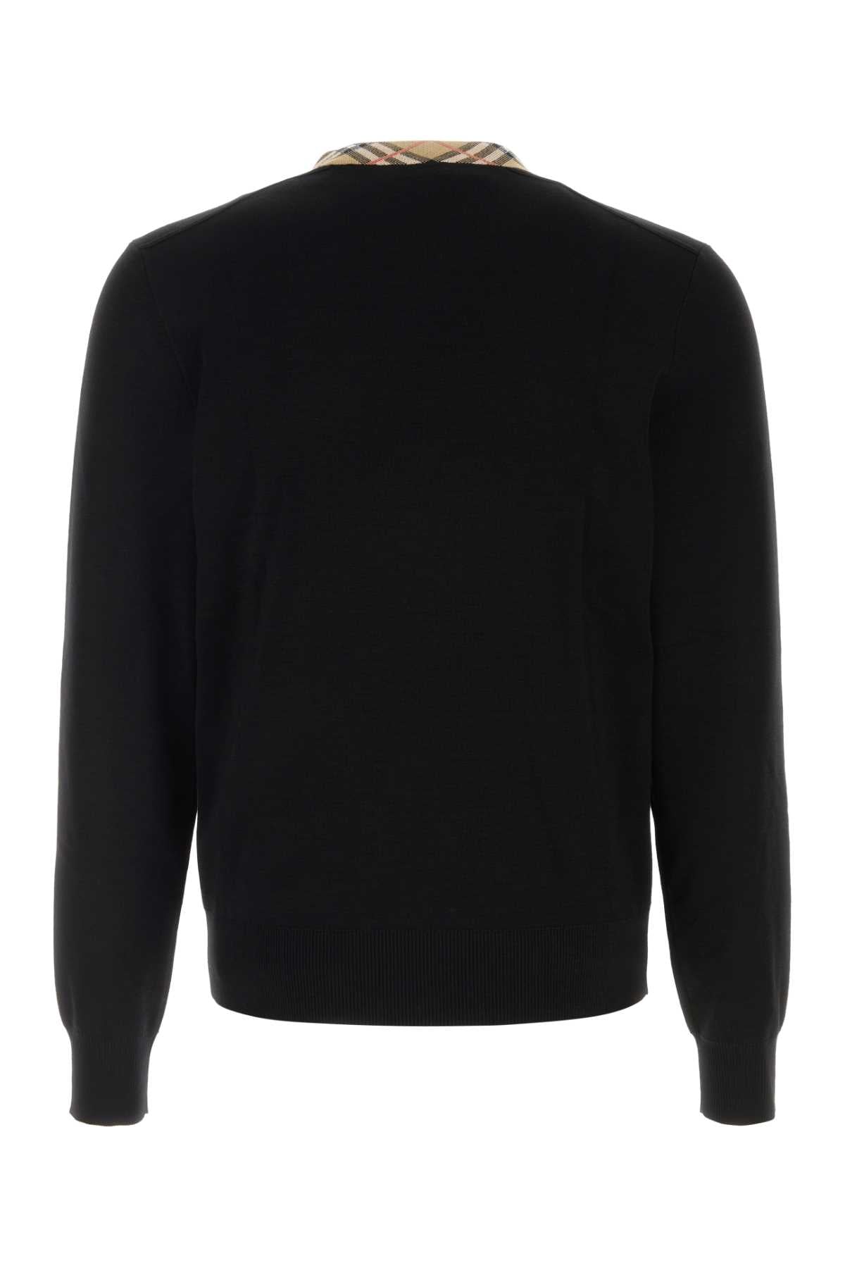 Burberry Men Black Wool Sweater BURBERRY