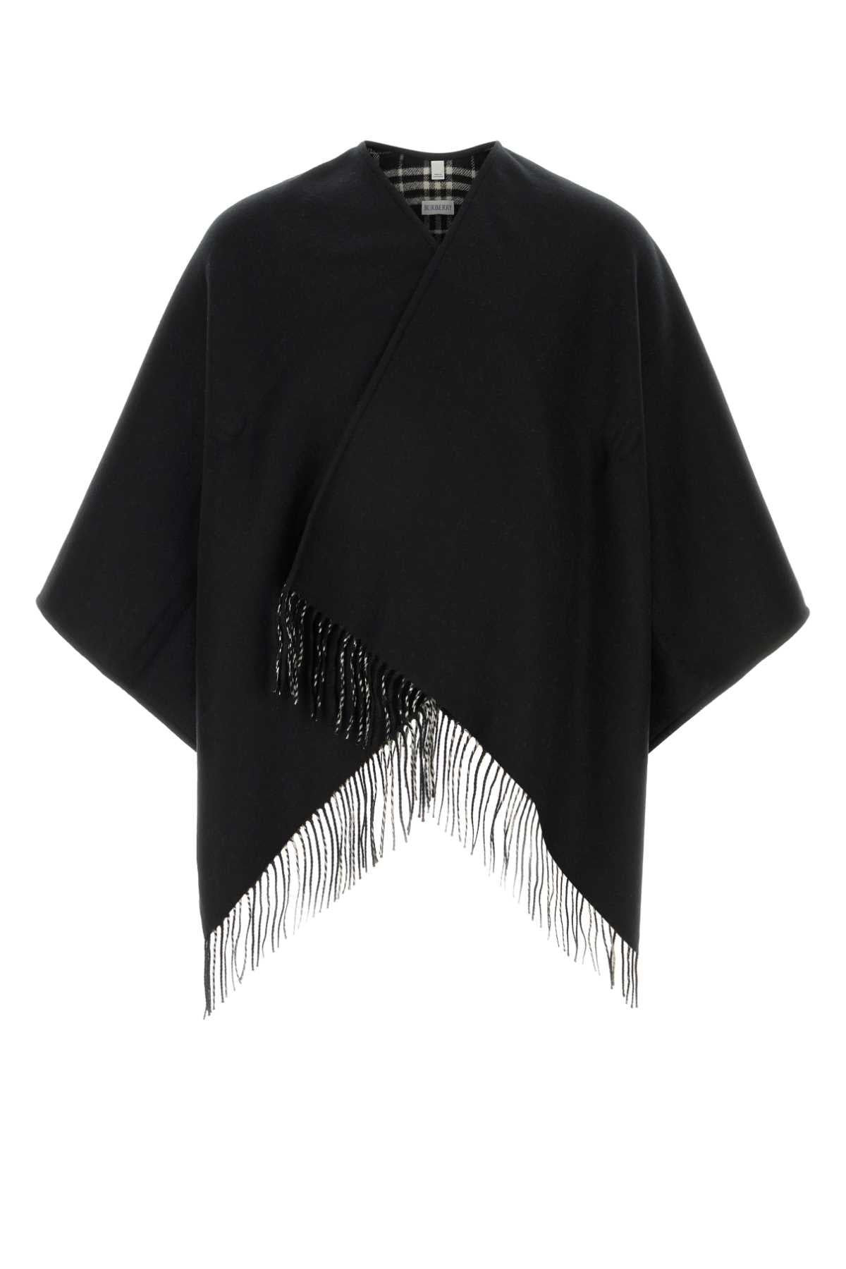 Burberry Unisex Black Wool Reversible Cape BURBERRY