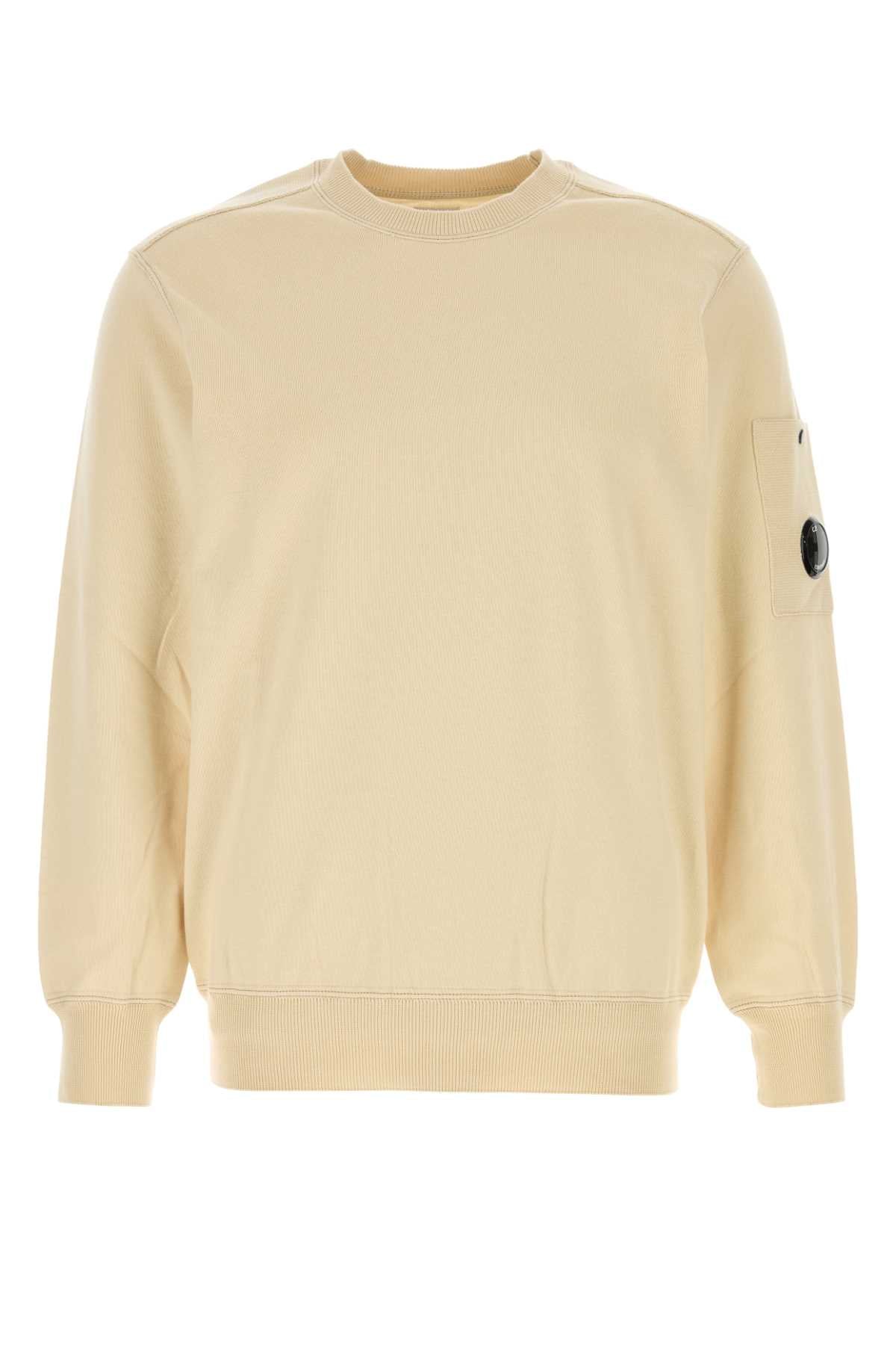 C.P. Company Men Sand Cotton Sweater C.P. COMPANY