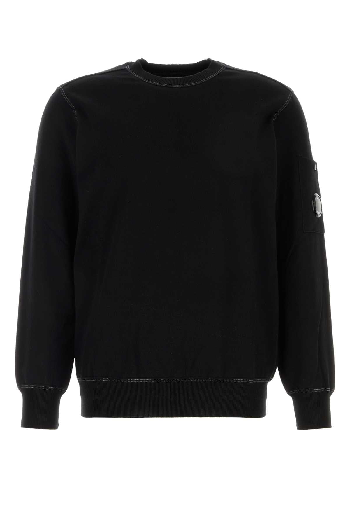 C.P. Company Men Black Cotton Sweater C.P. COMPANY