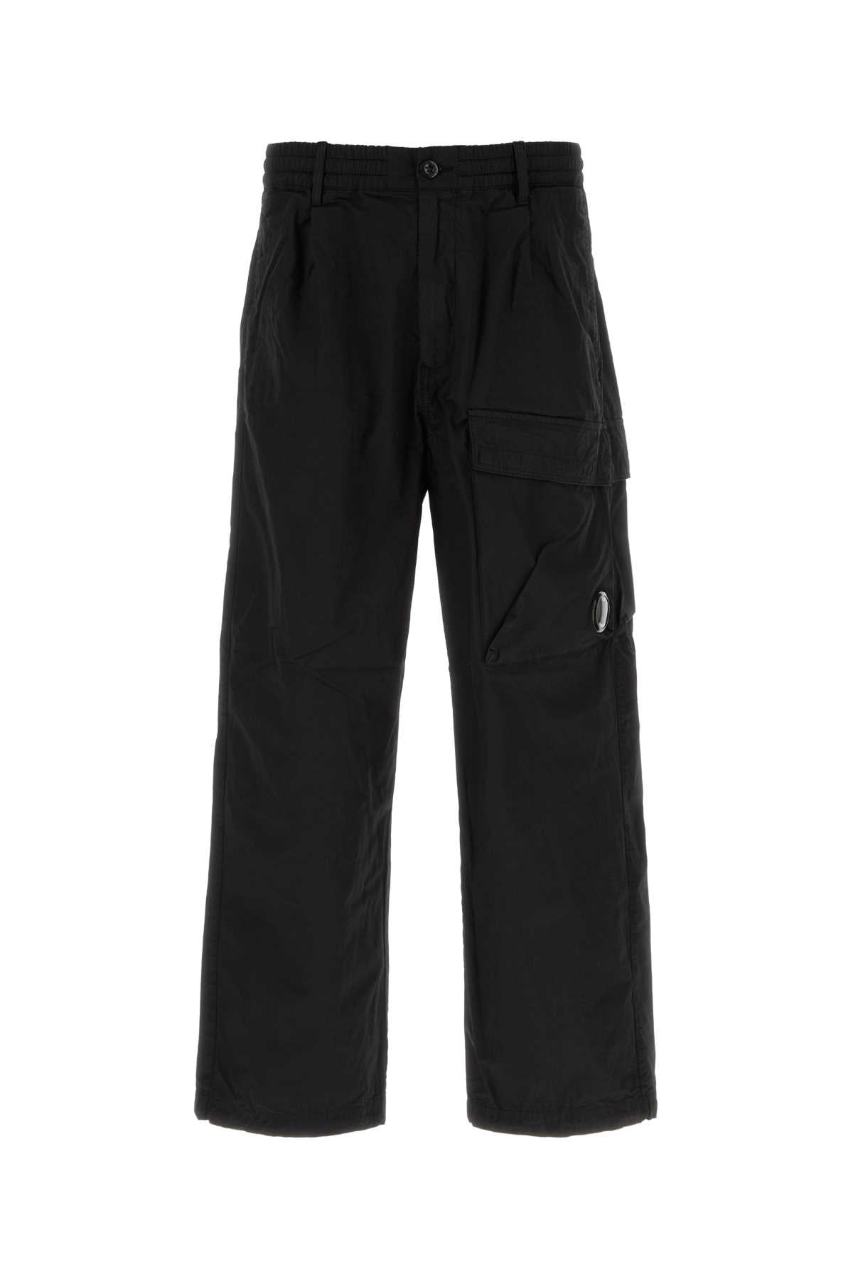 C.P. Company Men Black Cotton Cargo Pant C.P. COMPANY
