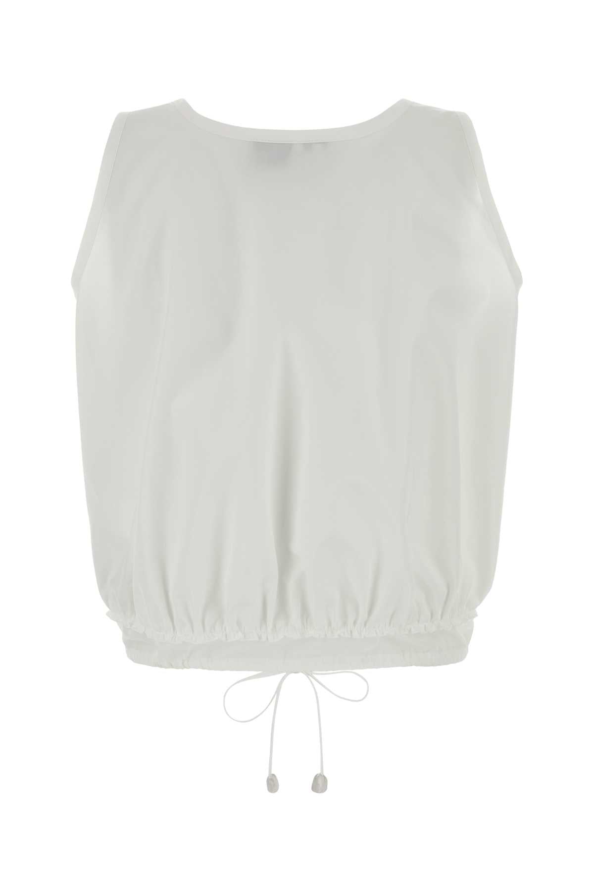 Loewe Paula's Ibiza Women White Poplin Paula S Ibiza Top LOEWE