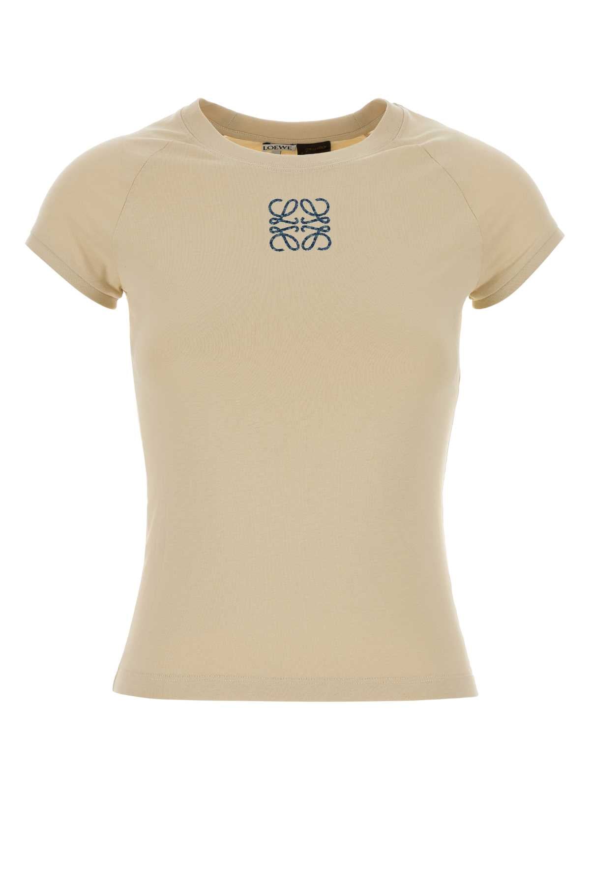 Loewe Paula's Ibiza Women Cream Cotton Paula S Ibiza T-Shirt LOEWE