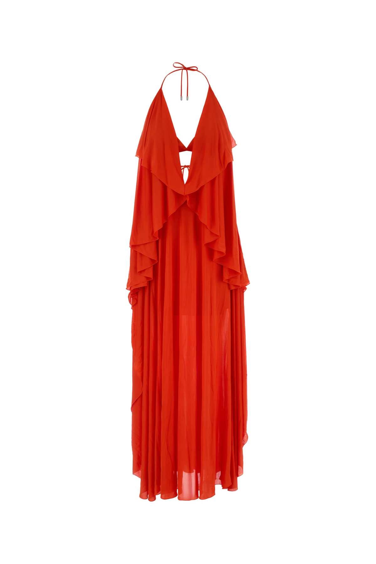 Loewe Paula's Ibiza Women Orange Crepe Paula S Ibiza Dress LOEWE