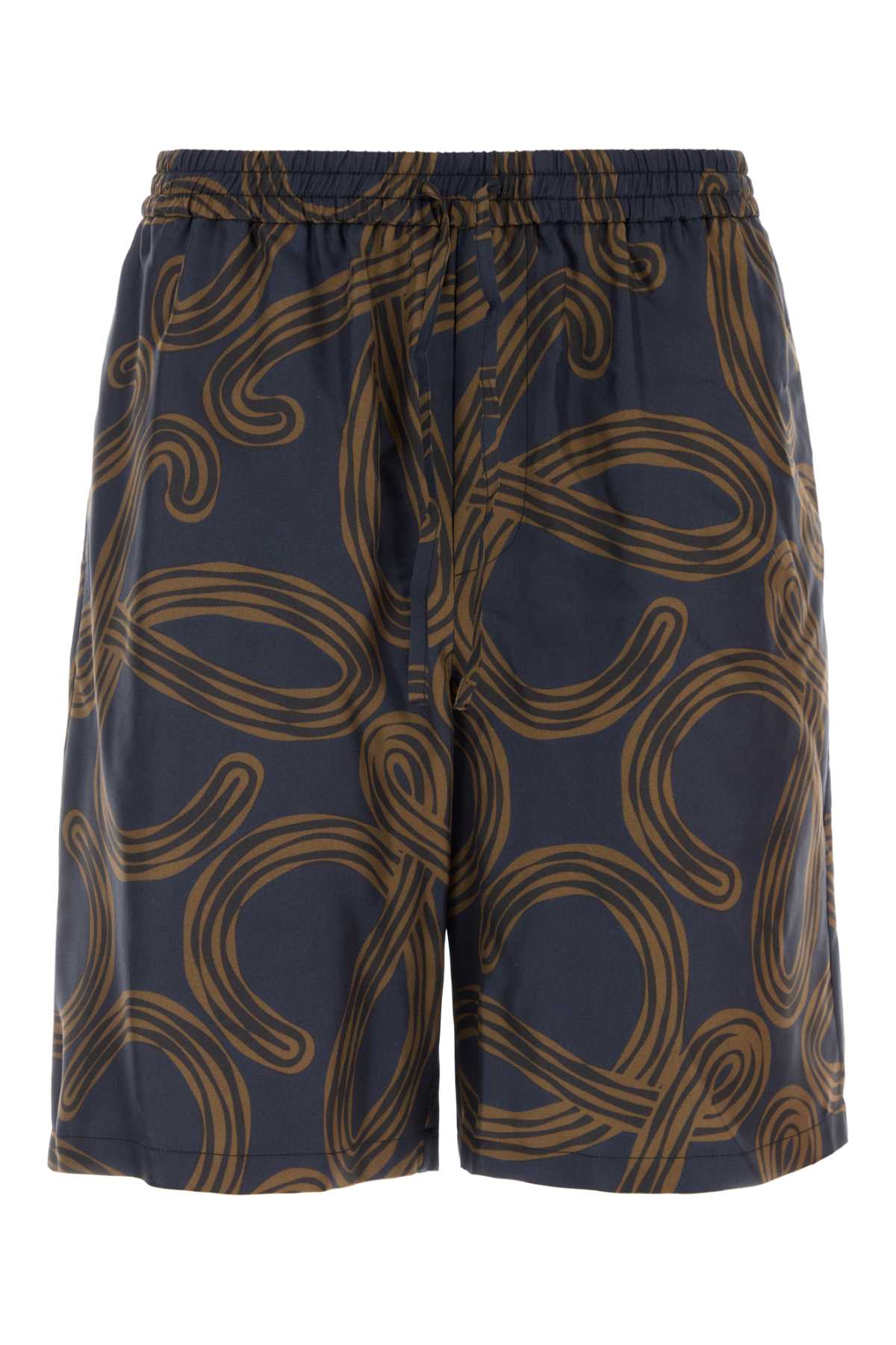 Loewe Paula's Ibiza Men Printed Silk Paula S Ibiza Bermuda Shorts LOEWE