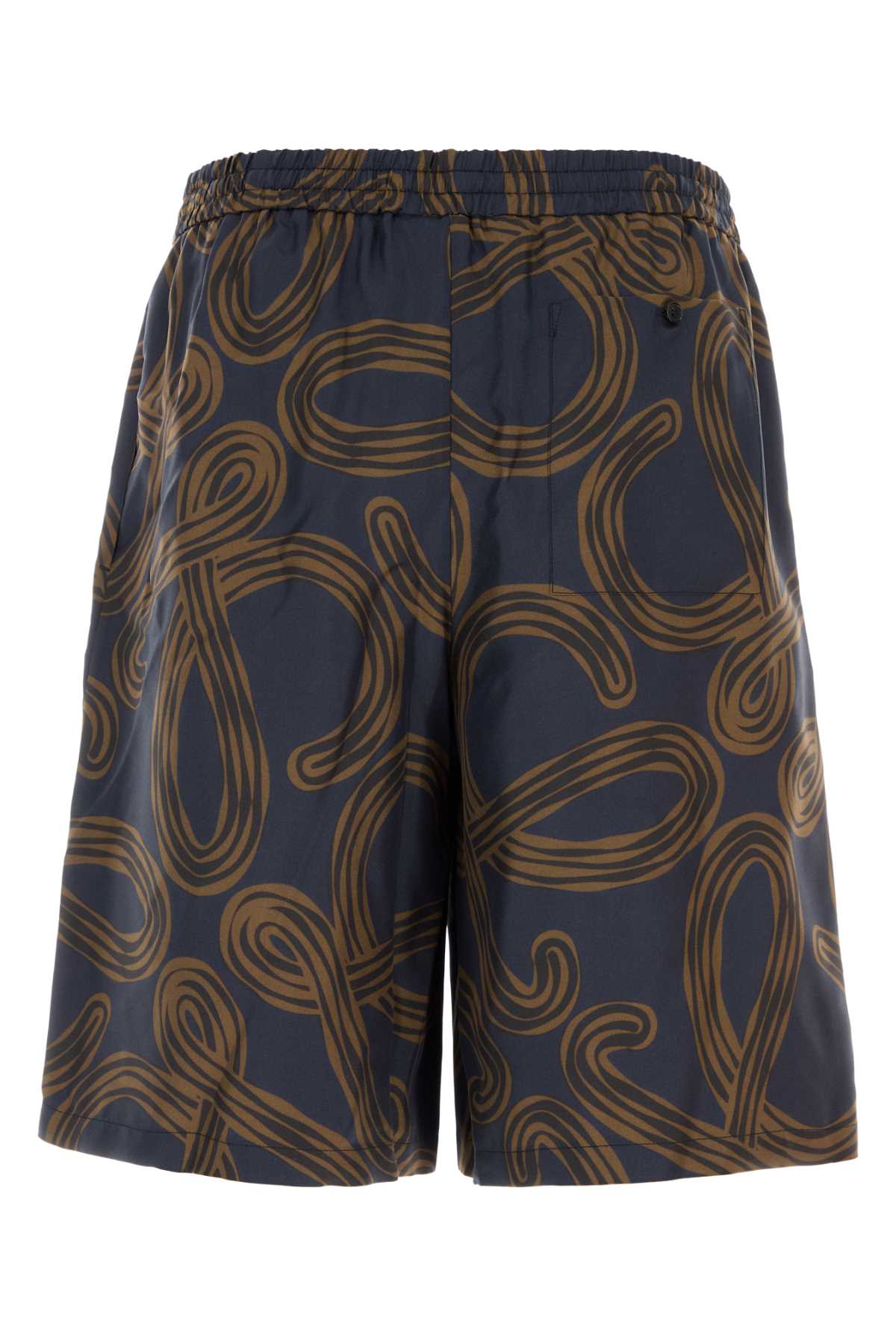 Loewe Paula's Ibiza Men Printed Silk Paula S Ibiza Bermuda Shorts LOEWE