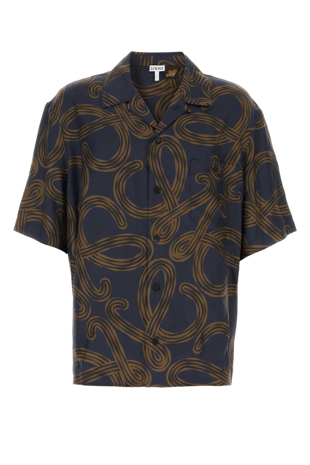 Loewe Paula's Ibiza Men Printed Silk Paula S Ibiza Shirt LOEWE