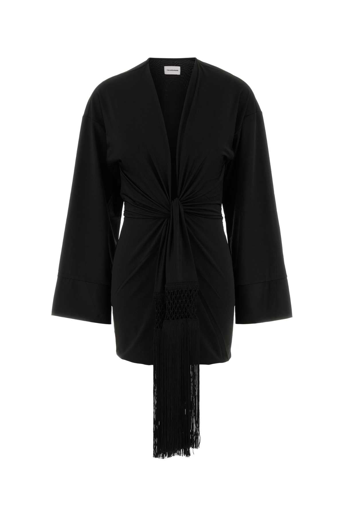 The Andamane Women Black Jersey Hall Mini Dress THE ANDAMANE