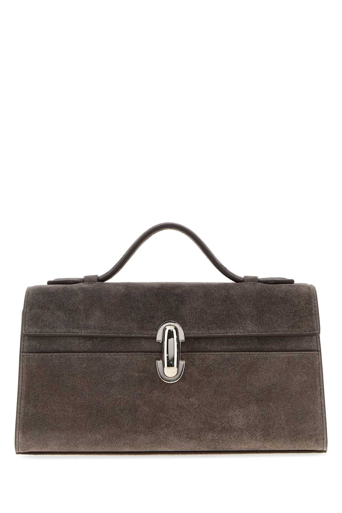 Savette Women Mud Suede Symmetry Handbag SAVETTE