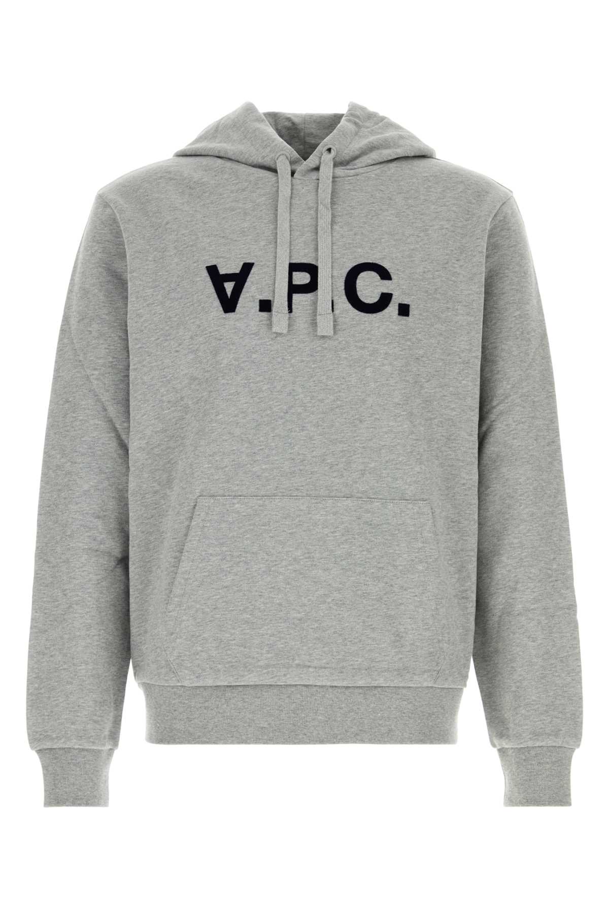 A.P.C. Unisex Melange Grey Stretch Cotton Sweatshirt A.P.C.