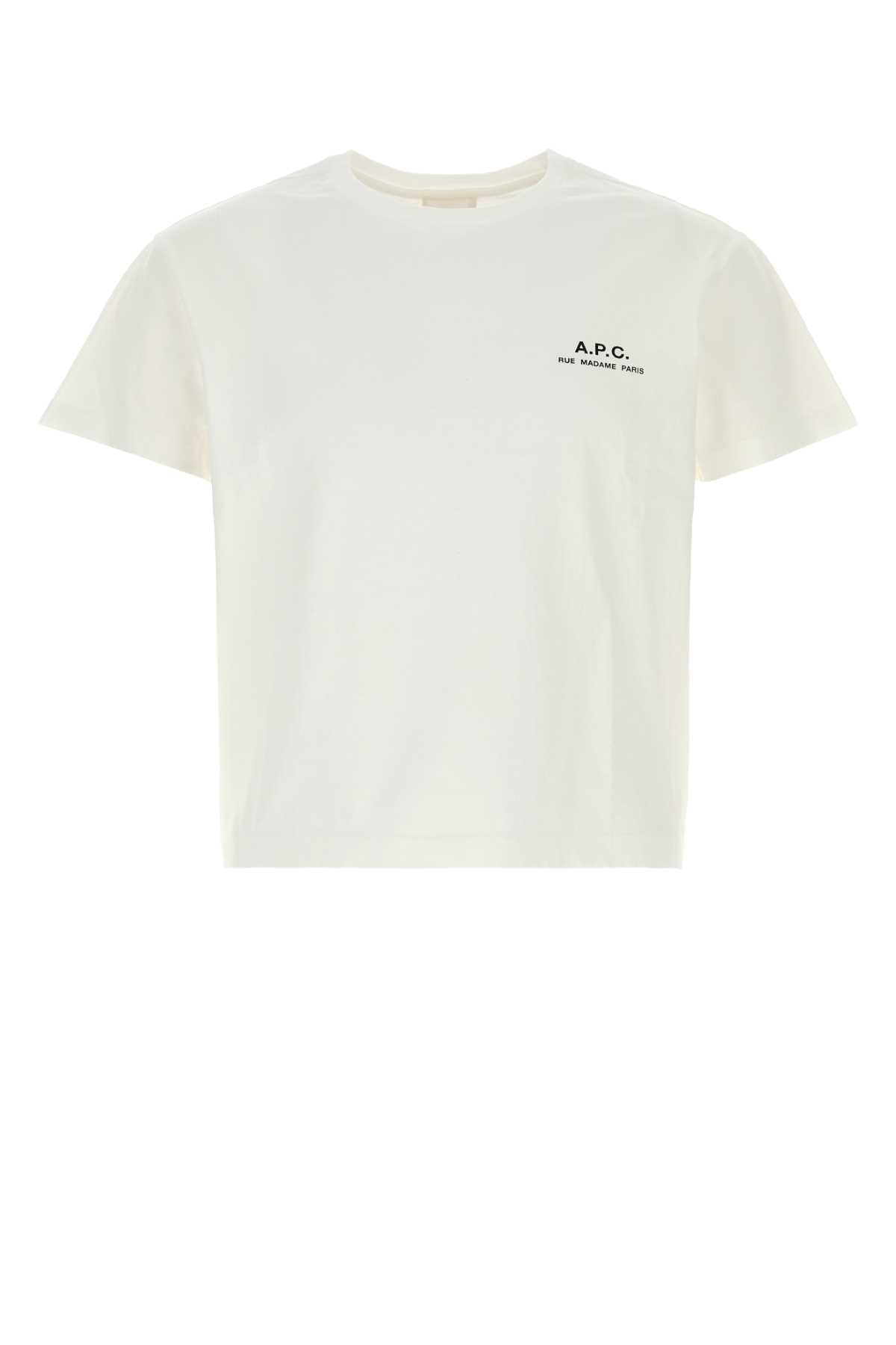 A.P.C. Unisex White Cotton Aurore T-Shirt A.P.C.