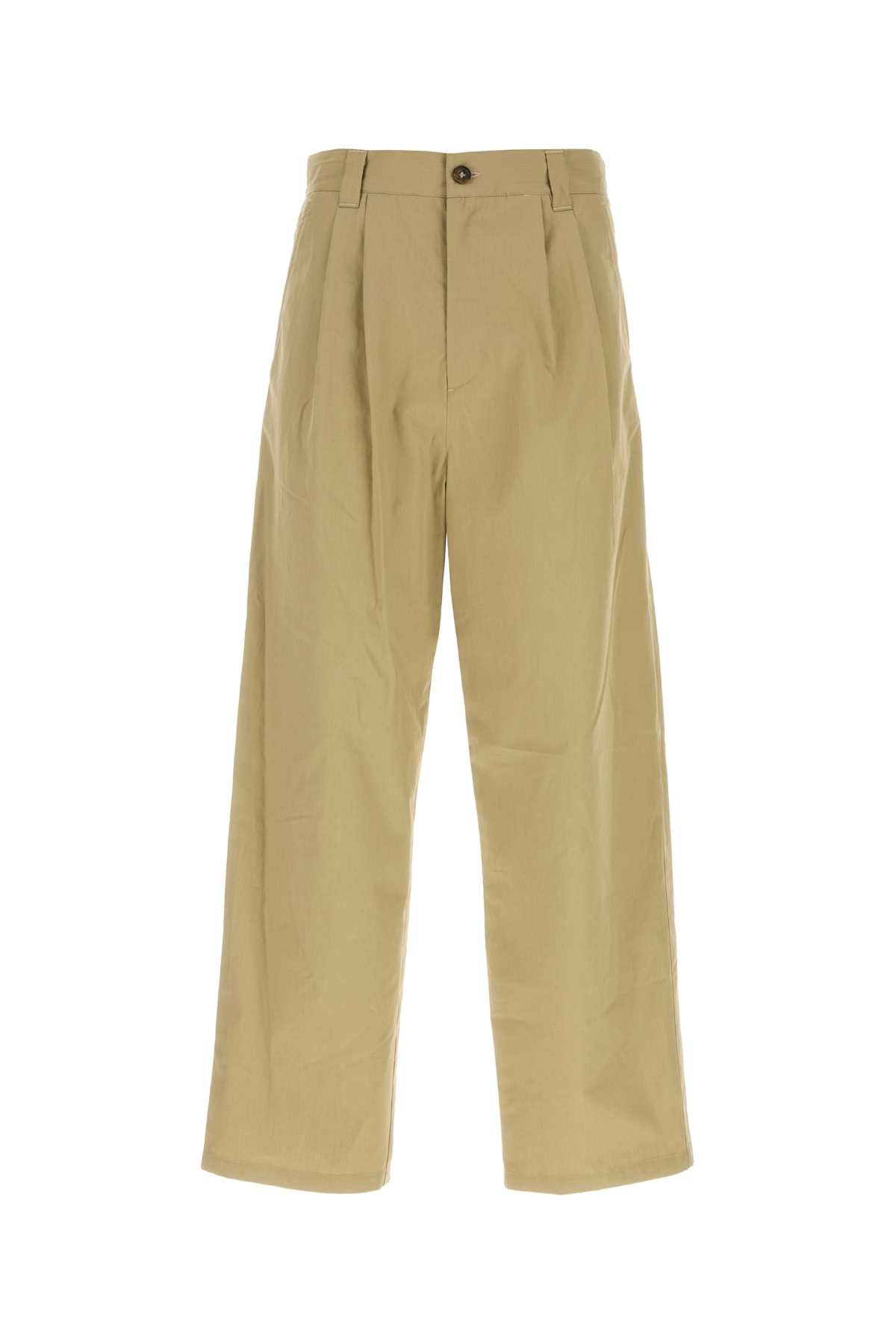 A.P.C. Men Khaki Cotton Ricky Pant A.P.C.