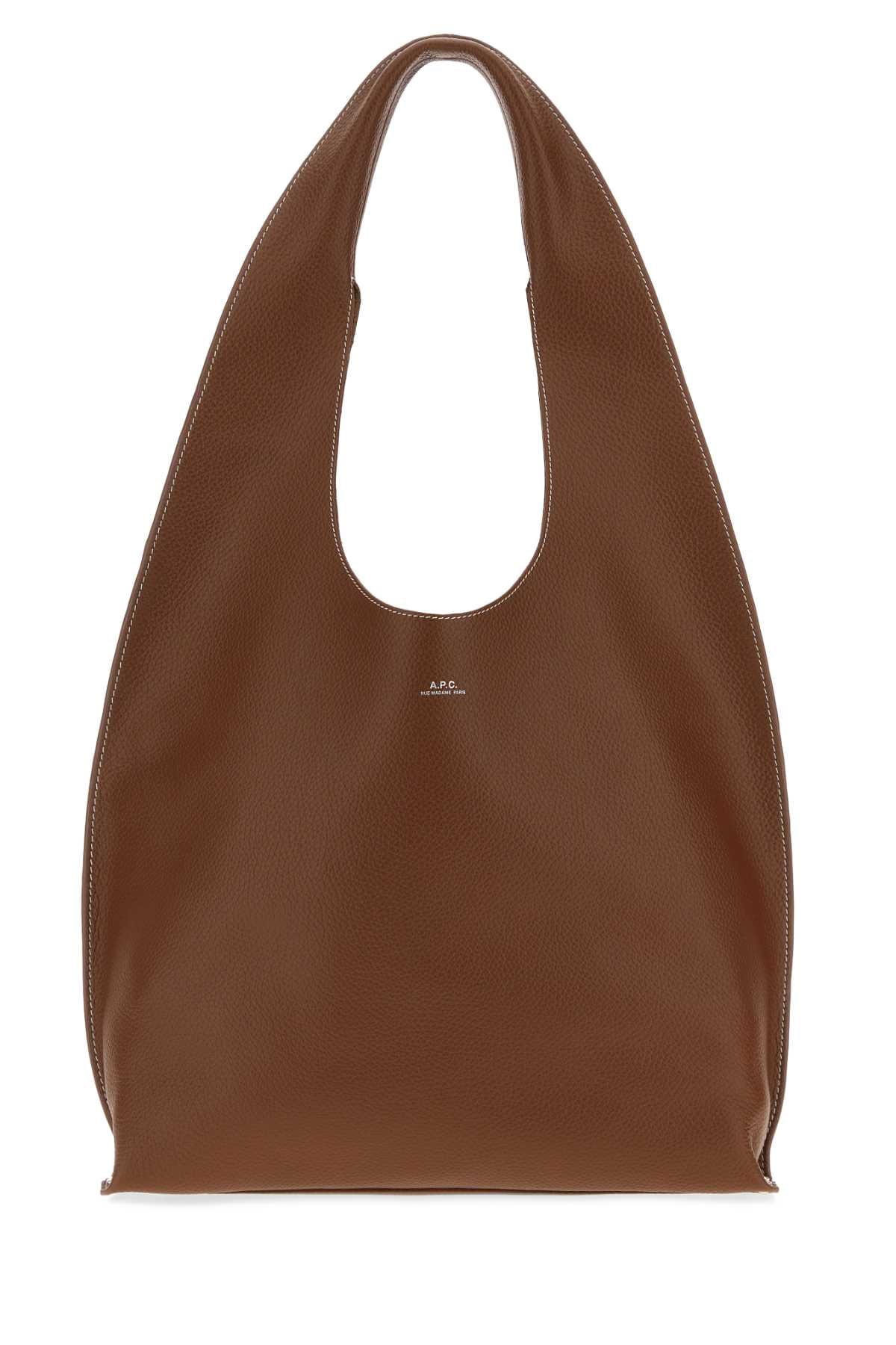 A.P.C. Women Brown Leather Le Neige Shoulder Bag A.P.C.