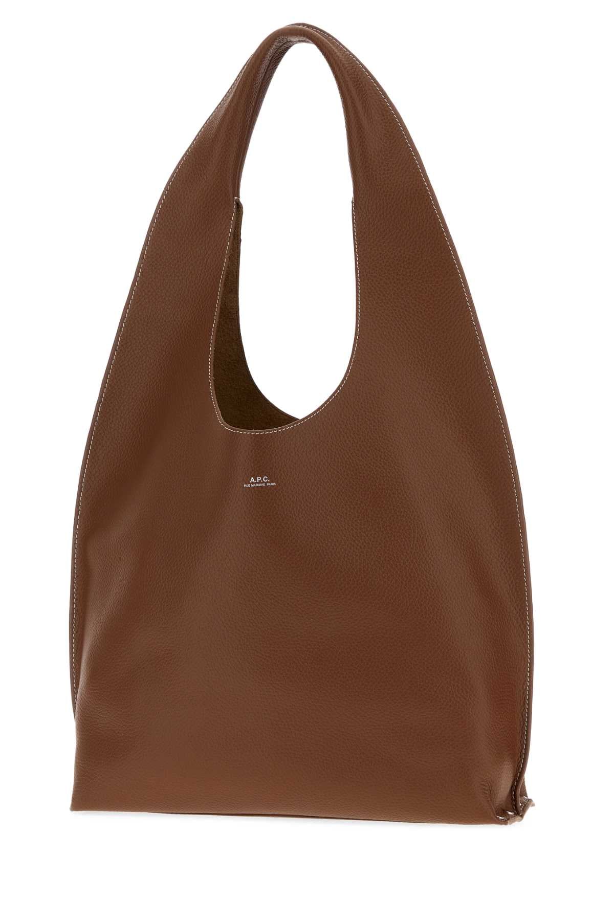 A.P.C. Women Brown Leather Le Neige Shoulder Bag A.P.C.