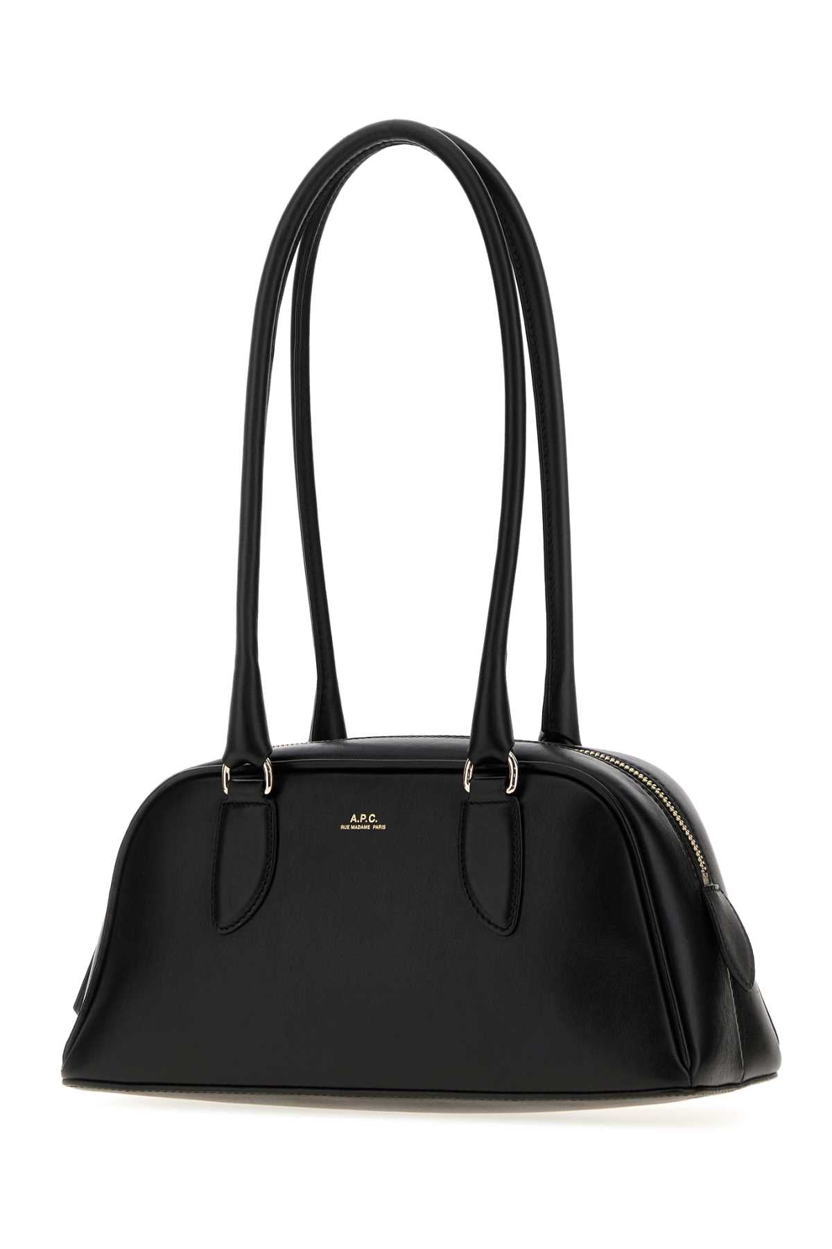 A.P.C. Women Black Leather Small Paloma Shoulder Bag A.P.C.