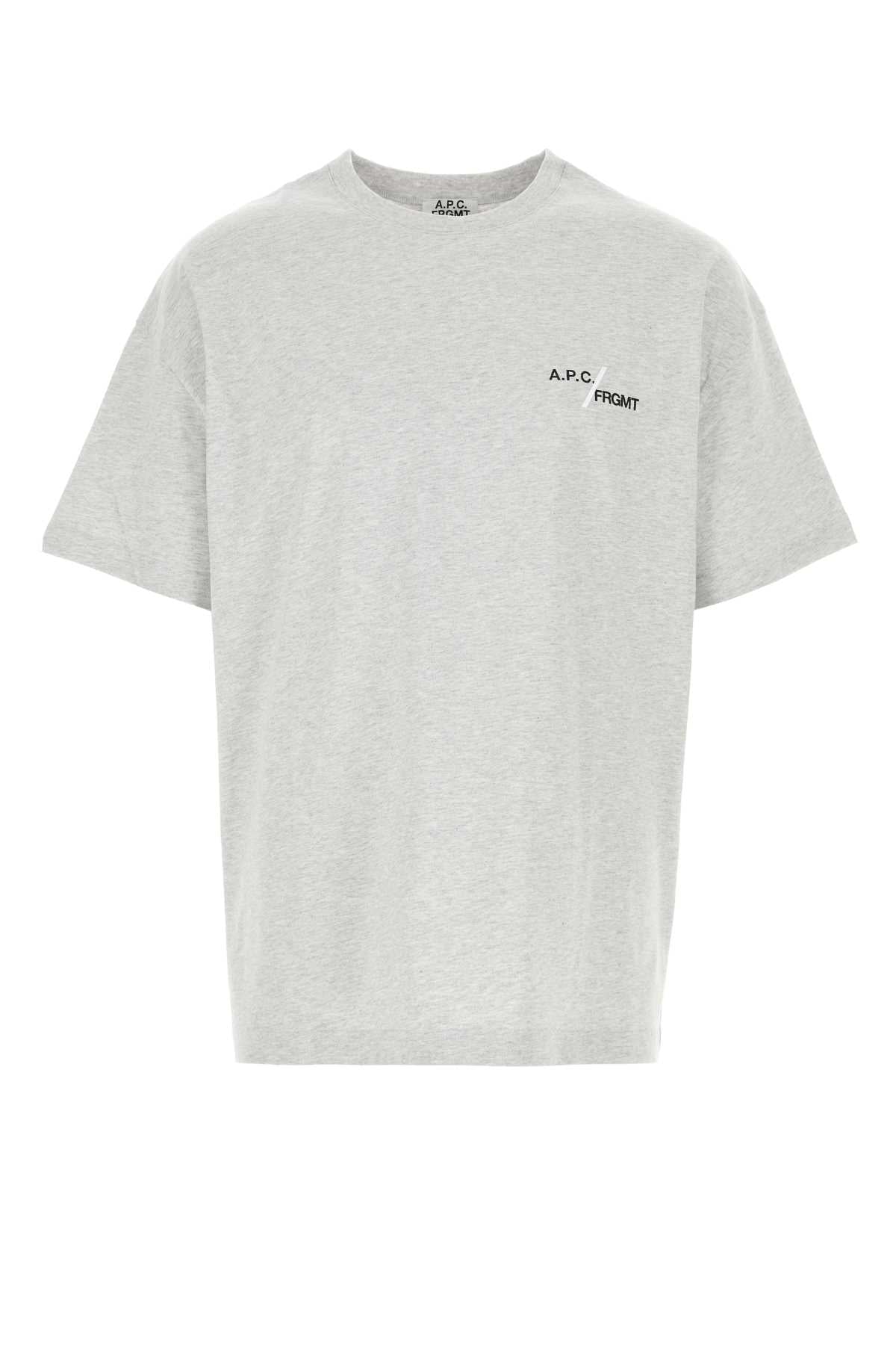 A.P.C. Men Grey Cotton A.P.C. X Frgmt T-Shirt A.P.C.