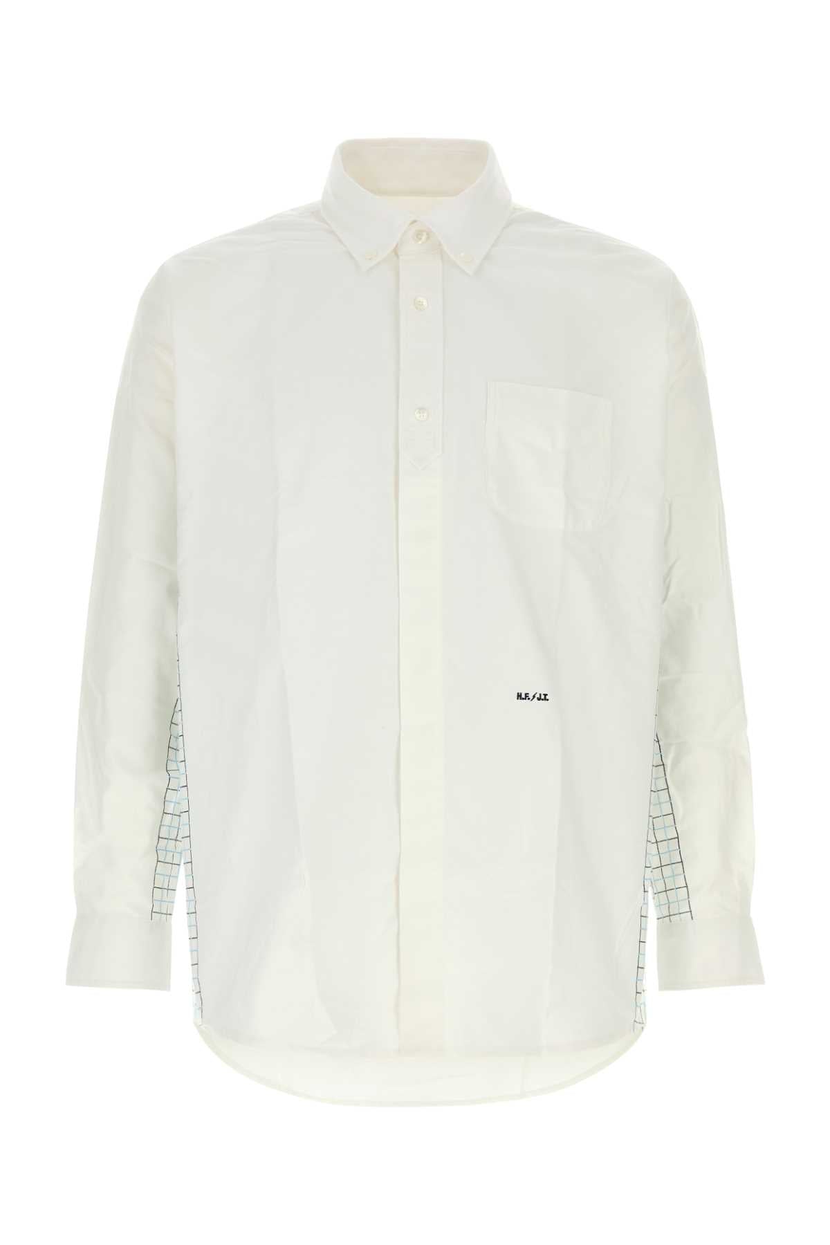 A.P.C. Men White Oxford A.P.C. X Frgmt Shirt A.P.C.