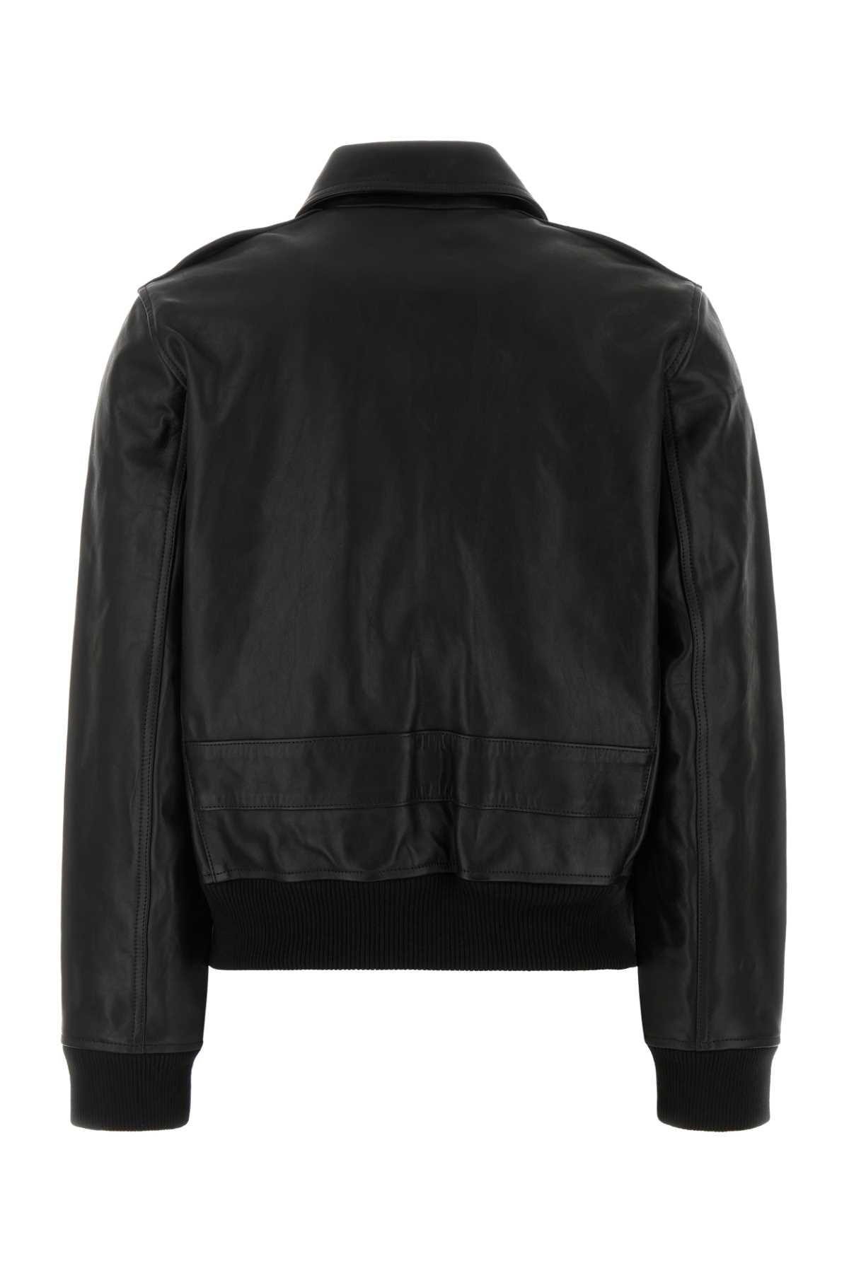 A.P.C. Women Black Leather Gaelle Jacket A.P.C.