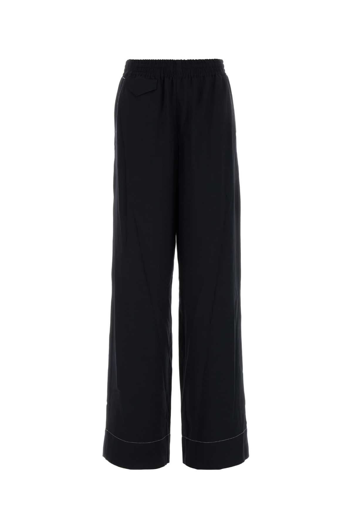 A.P.C. Women Midnight Blue Viscose Blend Wide-Leg Lucy Pant A.P.C.