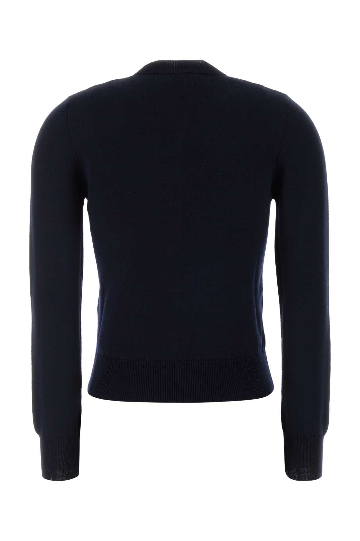 A.P.C. Women Dark Blue Wool Blend Rosa Cardigan A.P.C.