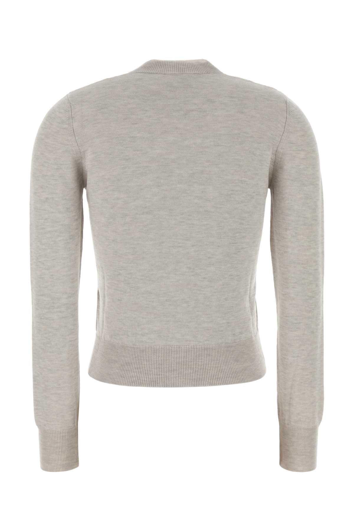 A.P.C. Women Melange Grey Wool Blend Rosa Cardigan A.P.C.