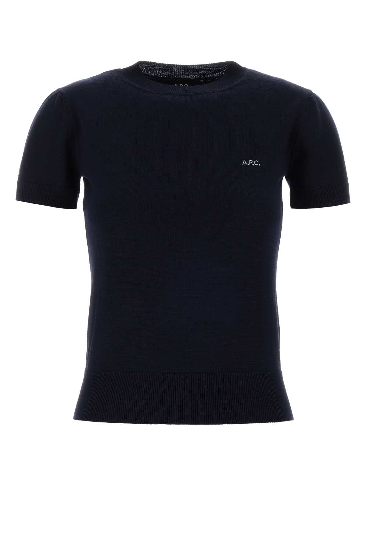 A.P.C. Women Dark Blue Wool Blend Gia Sweater A.P.C.