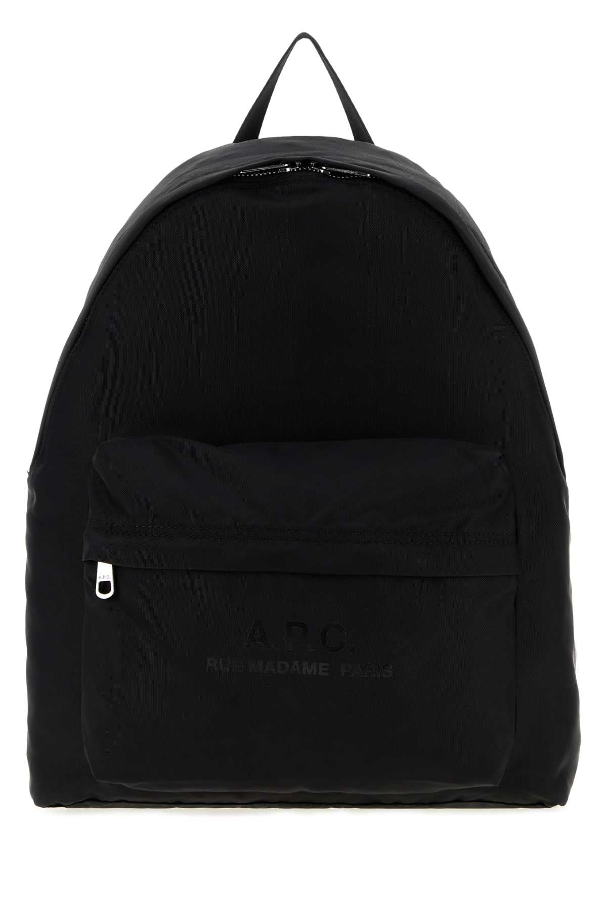 A.P.C. Men Black Canvas Small Sac A Dos Backpack A.P.C.