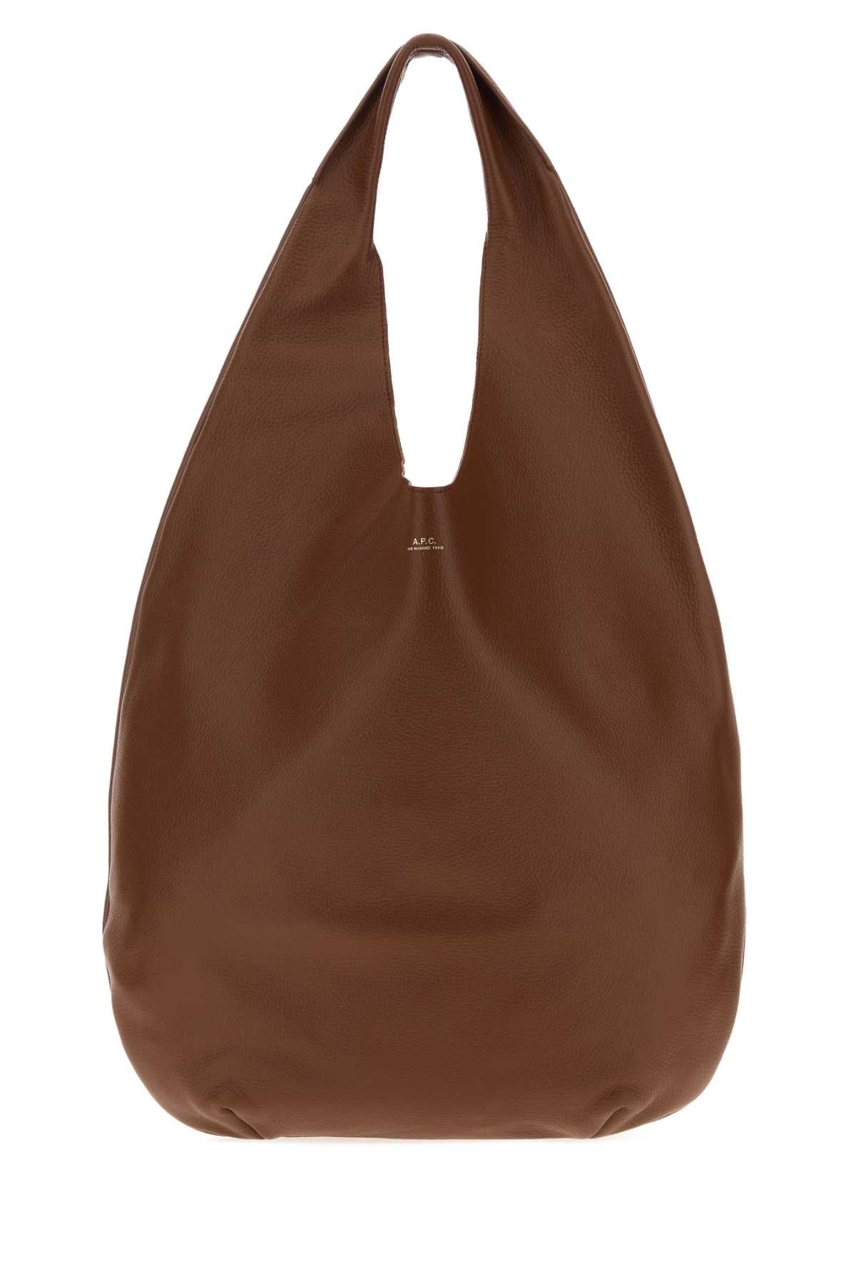 A.P.C. Women Brown Leather Le Neige Shoulder Bag A.P.C.