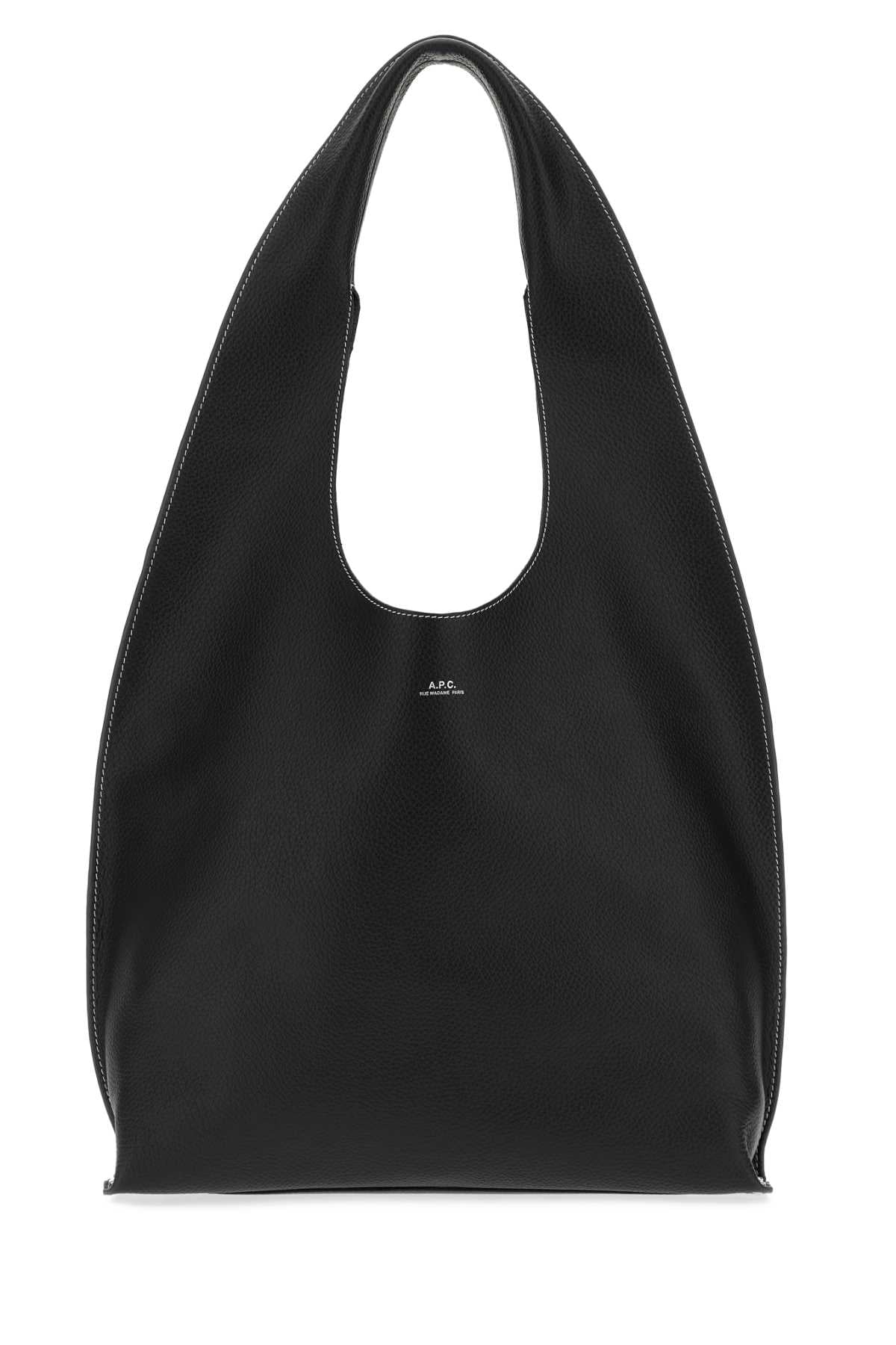 A.P.C. Women Black Leather Le Neige Shoulder Bag A.P.C.
