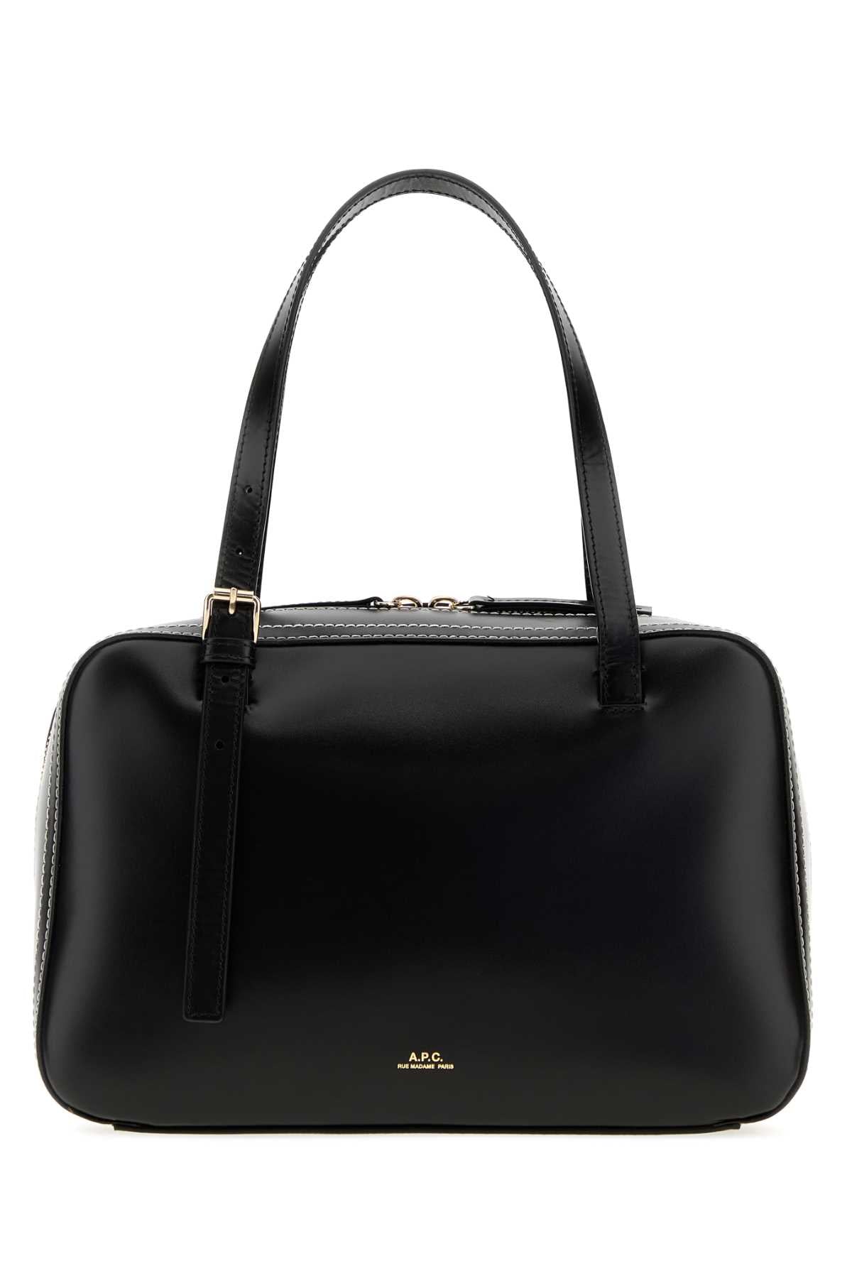 A.P.C. Women Black Leather Virginie Handbag A.P.C.