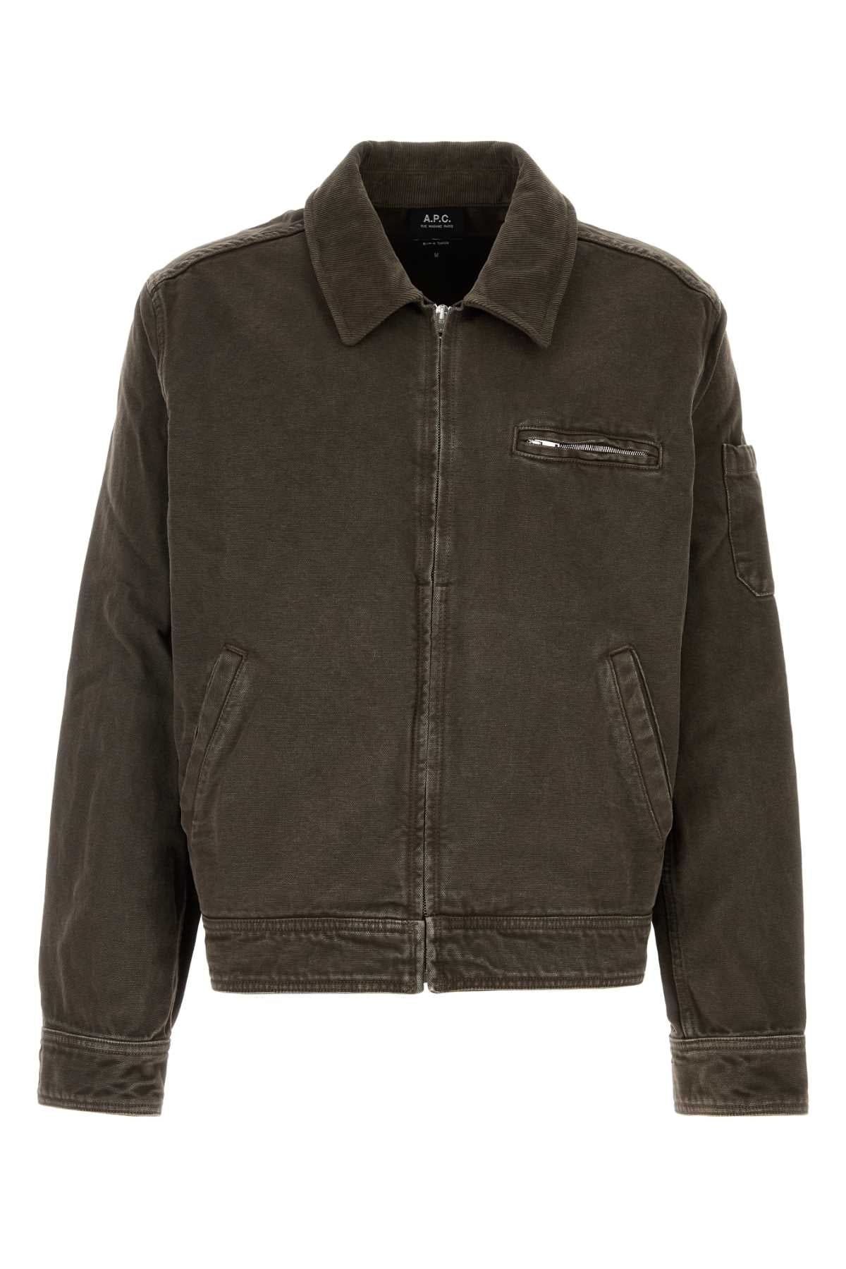 A.P.C. Men Chocolate Denim Alexis Jacket A.P.C.