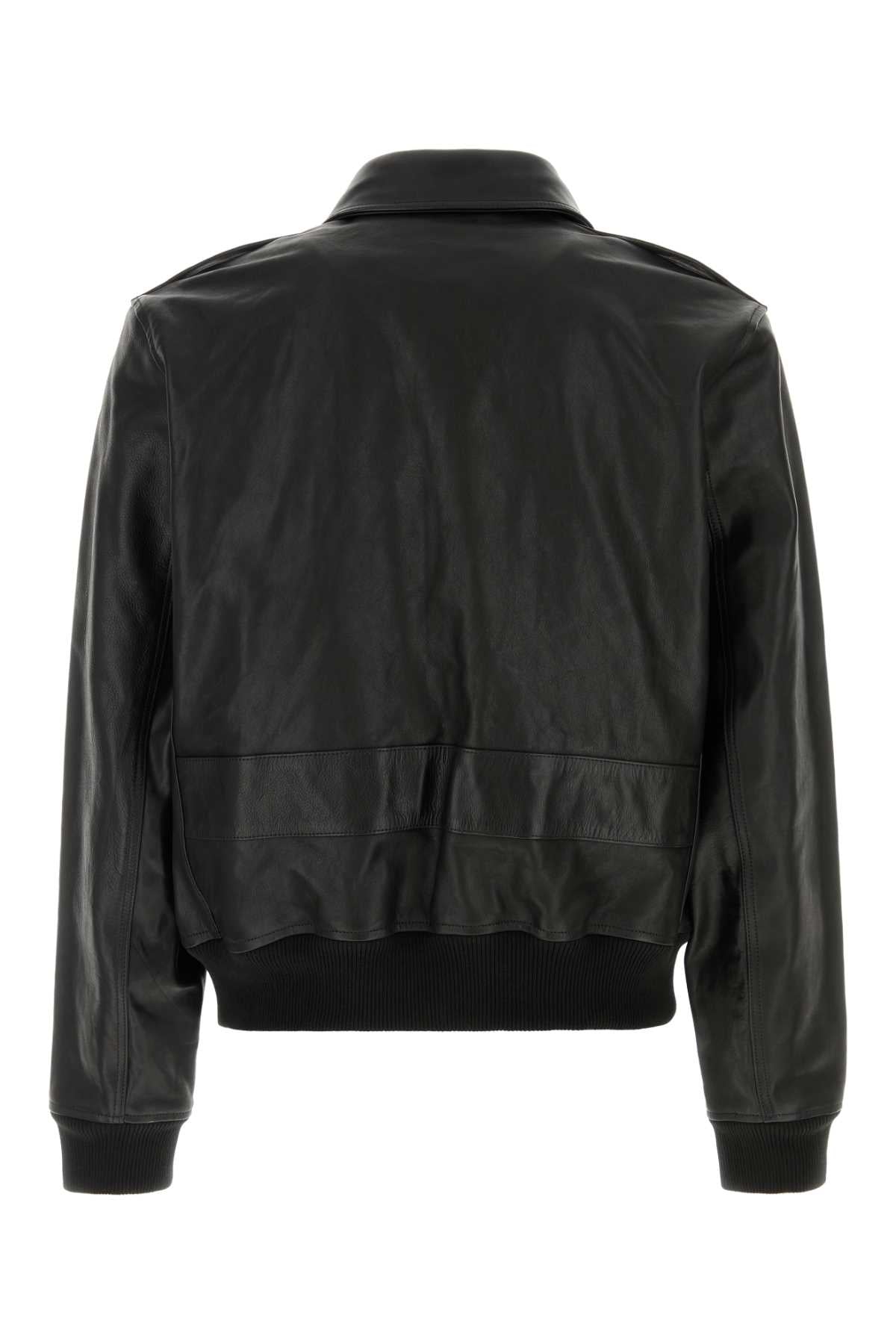A.P.C. Men Black Leather Gael Jacket A.P.C.