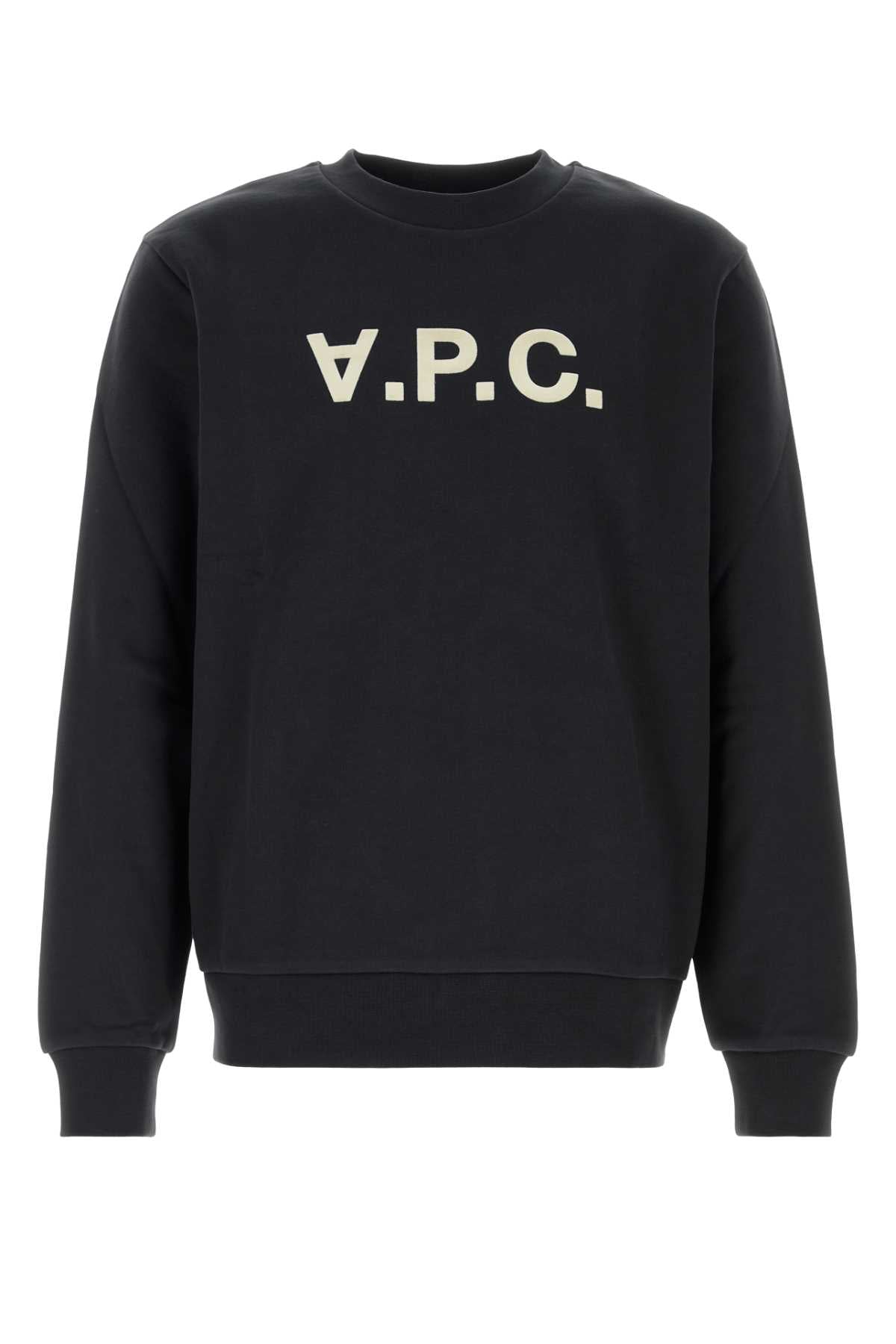 A.P.C. Men Black Stretch Cotton Sweatshirt A.P.C.