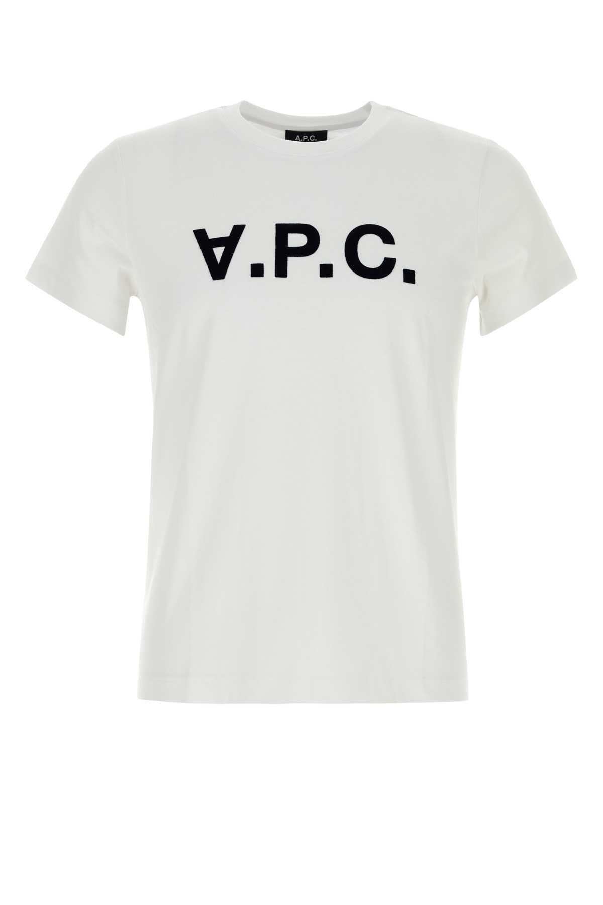 A.P.C. Unisex White Cotton T-Shirt A.P.C.