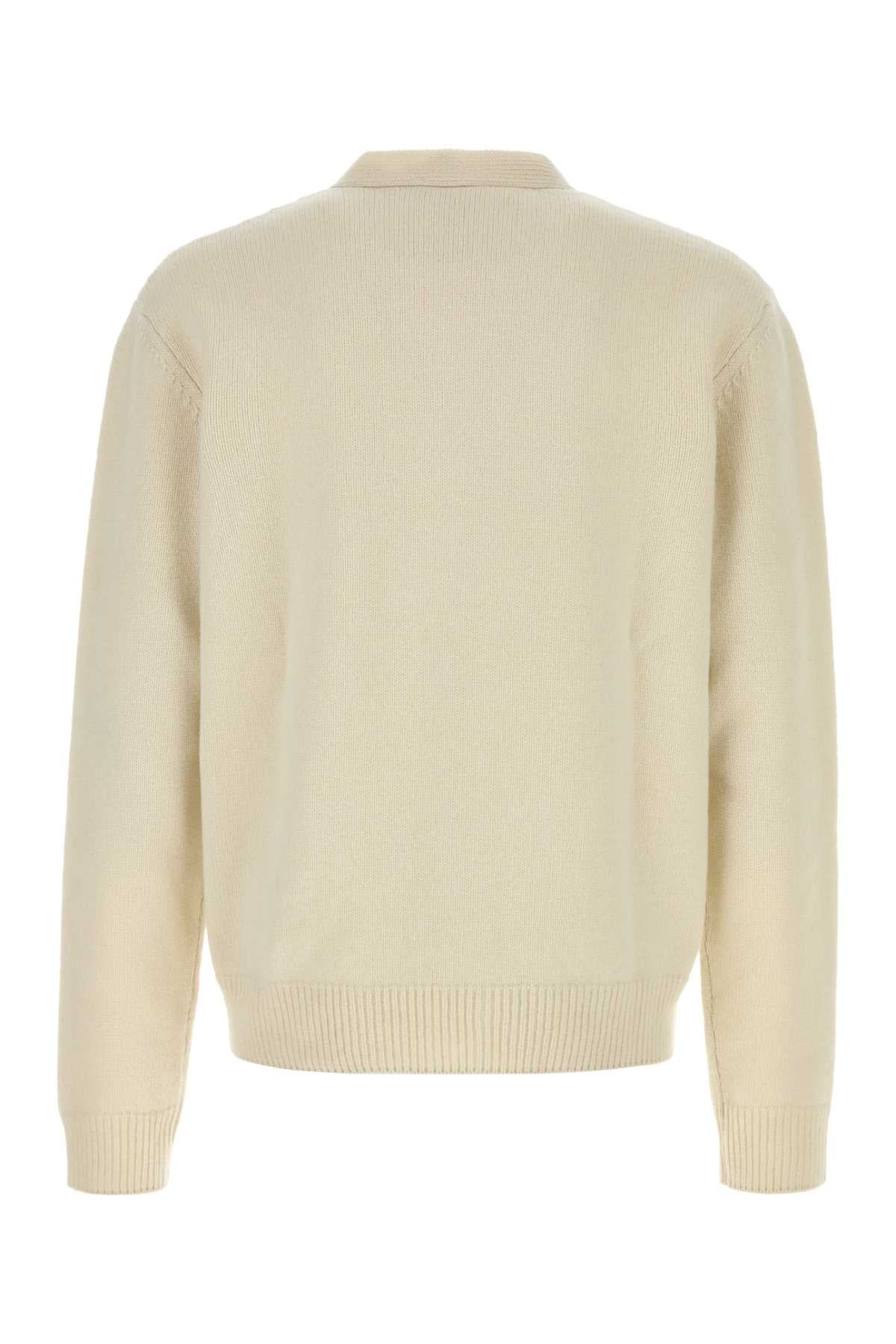 A.P.C. Men Ivory Wool Kevin Cardigan A.P.C.