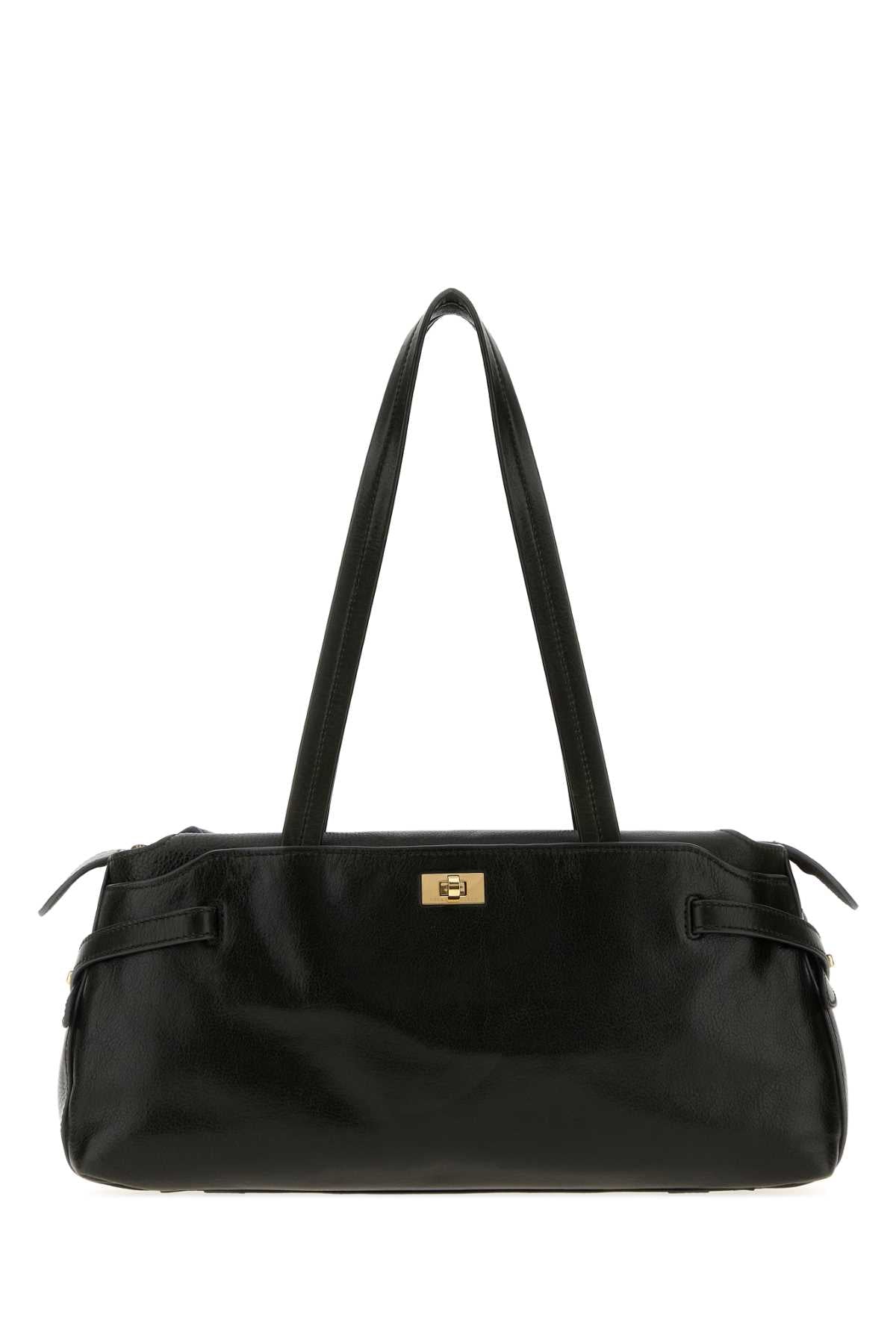 Anya Hindmarch Women Slate Leather Wilson Shoulder Bag ANYA HINDMARCH