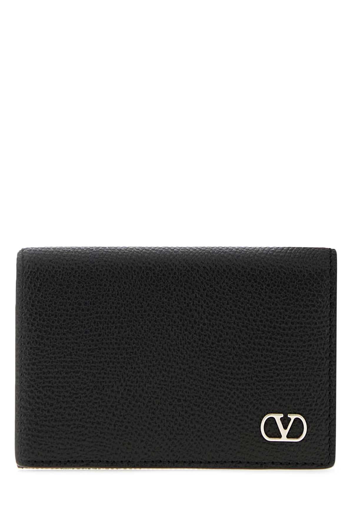 Valentino Garavani Men Black Leather Wallet VALENTINO GARAVANI
