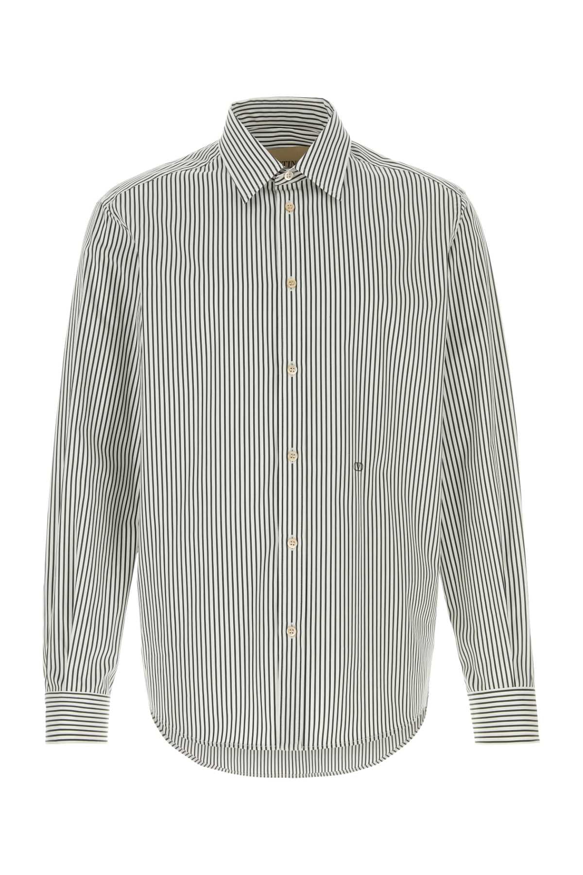 Valentino Garavani Men Embroidered Poplin Shirt VALENTINO GARAVANI