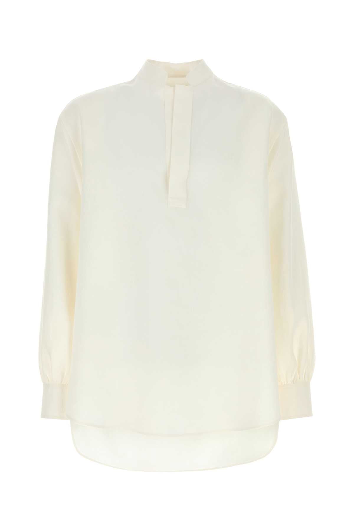 Valentino Garavani Men White Linen Shirt VALENTINO GARAVANI