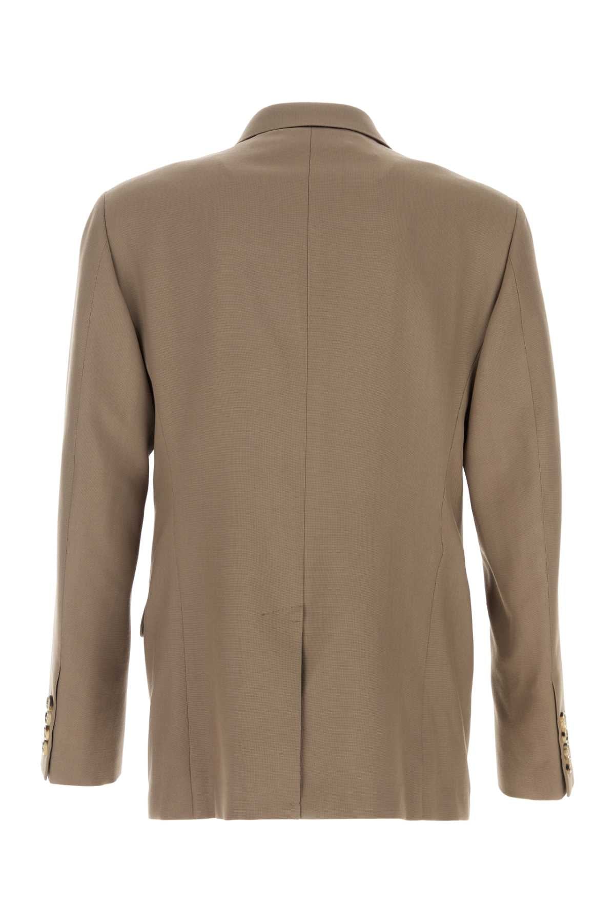 Valentino Garavani Men Cappuccino Wool Blazer VALENTINO GARAVANI