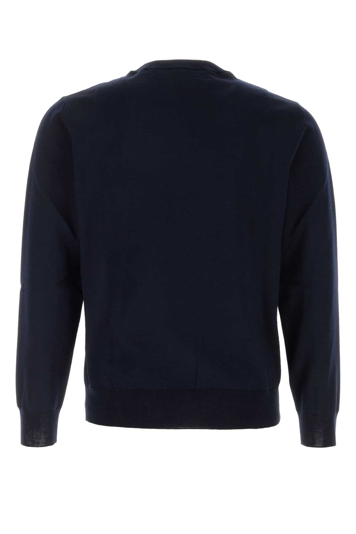 Valentino Garavani Men Midnight Blue Wool Sweater VALENTINO GARAVANI