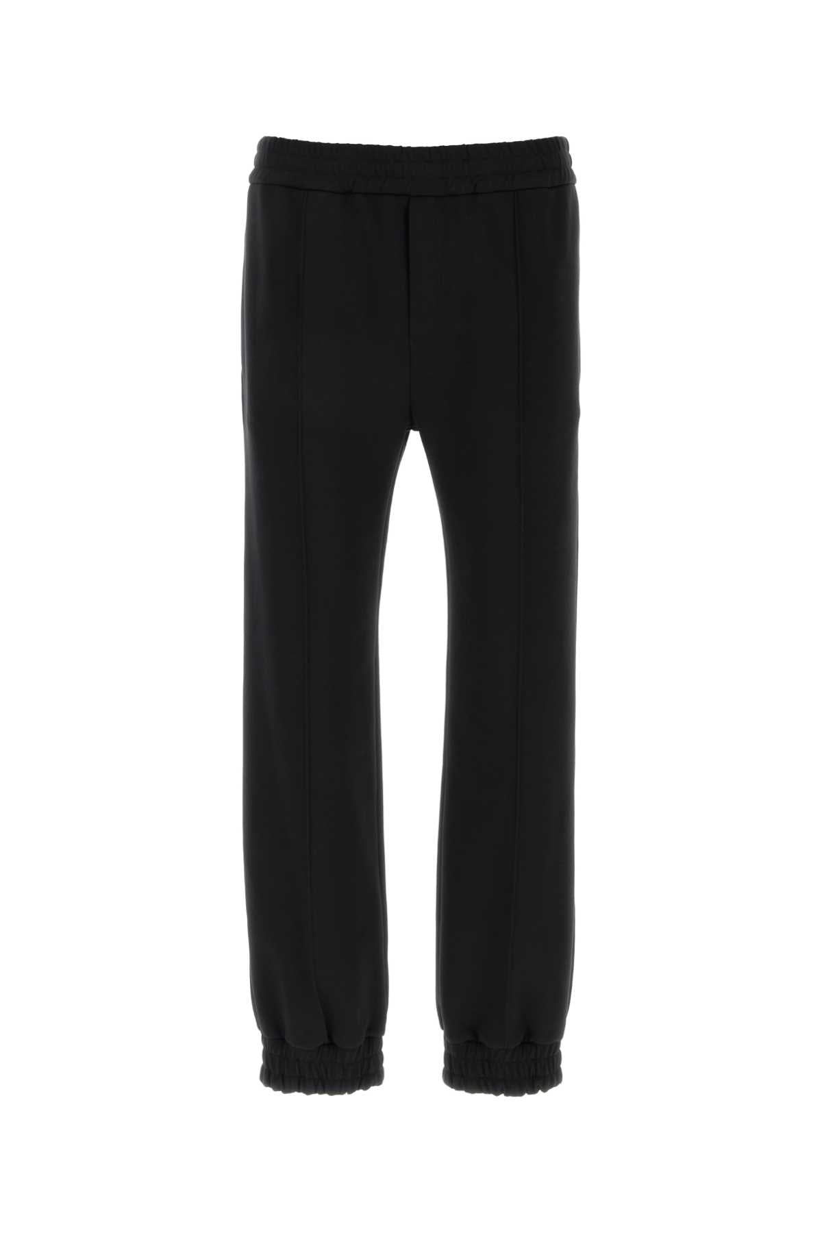 Valentino Garavani Men Black Jersey Joggers VALENTINO GARAVANI